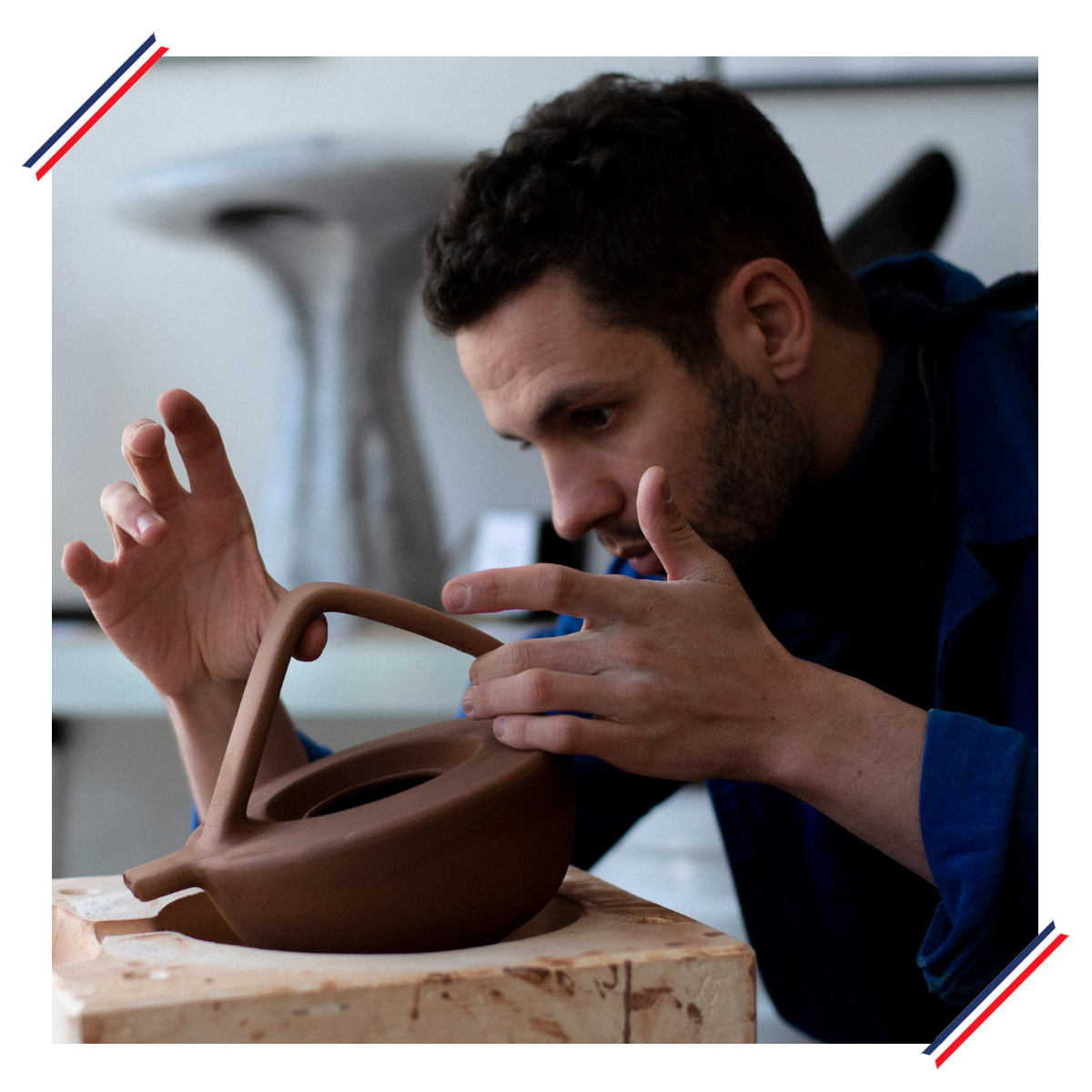 Portrait de Clément BOUTILLON, artisan designer céramiste, made in France