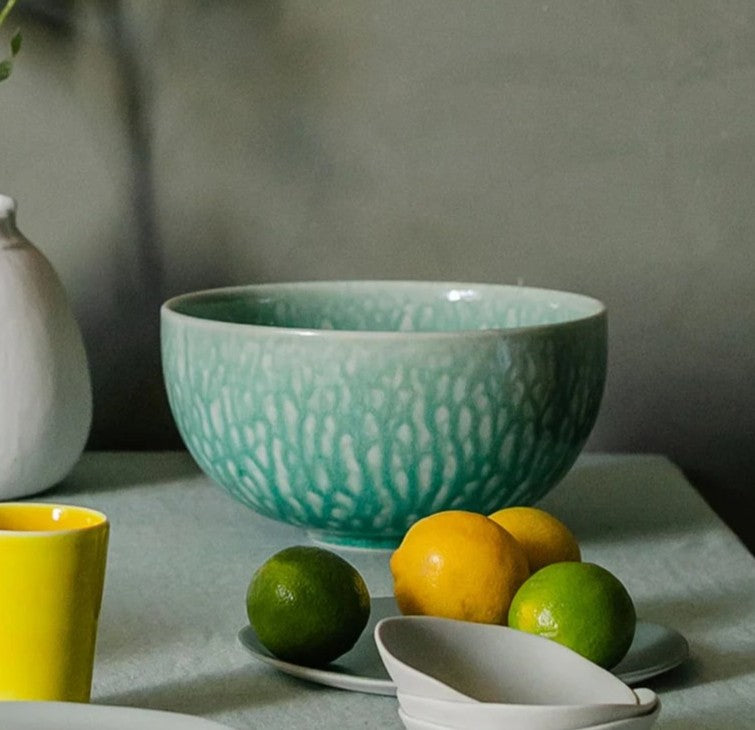 SALADIER TOURRON JADE JARS CERAMIQUE MADE IN FRANCE