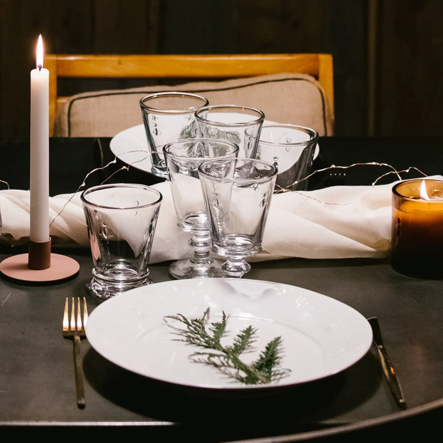 Set de 4 Verres à pied Abeille