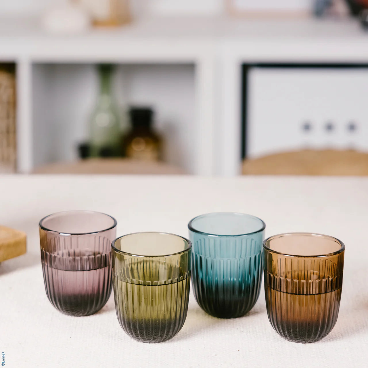Set de 4 gobelets Ouessant de couleurs, LA ROCHERE, made in France