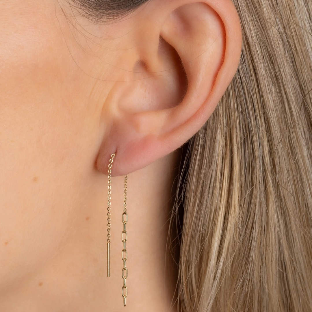 Boucle d'oreille chaine, Max, APRIL PLEASE, made in France