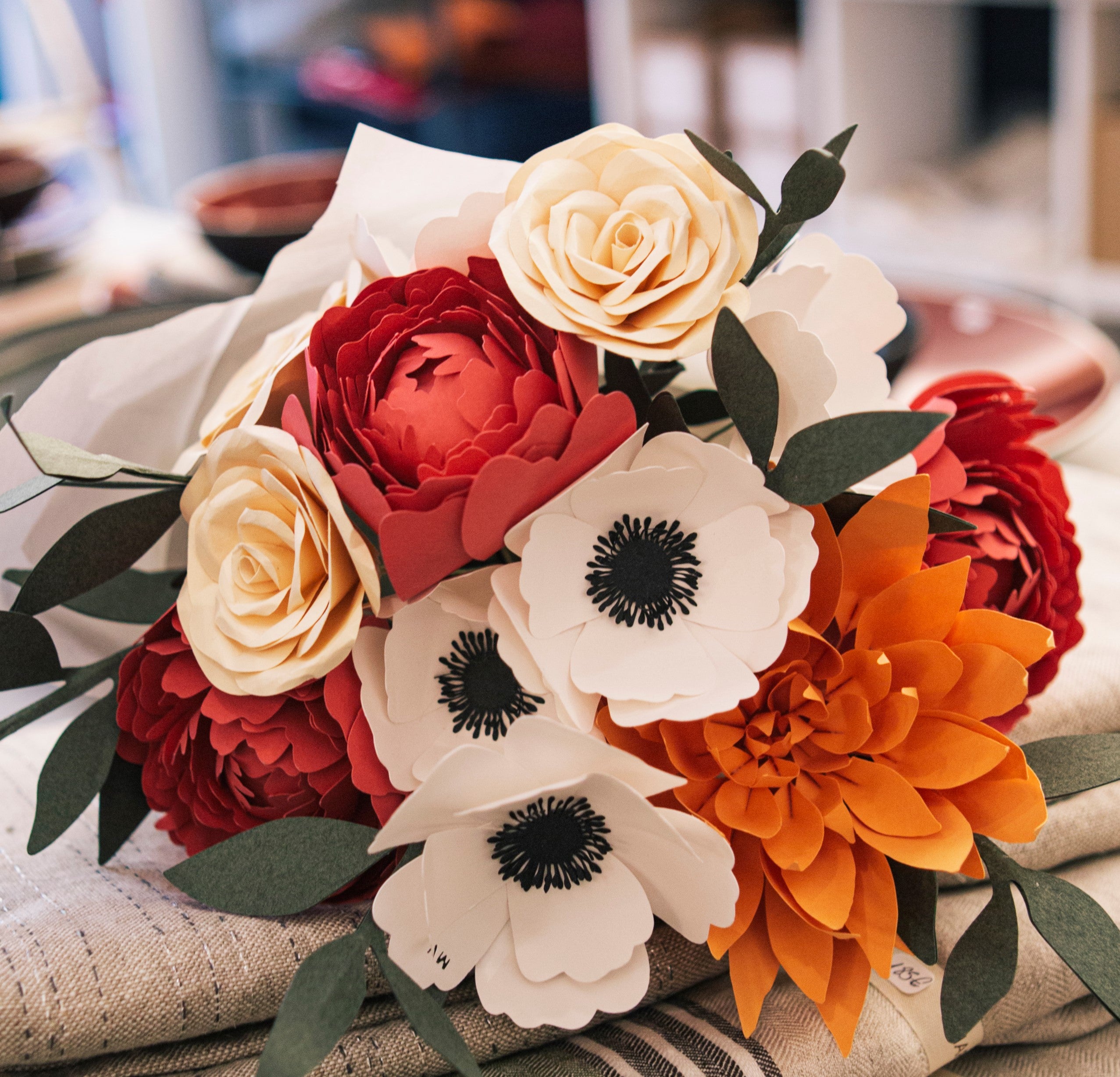Bouquet Pivoines
