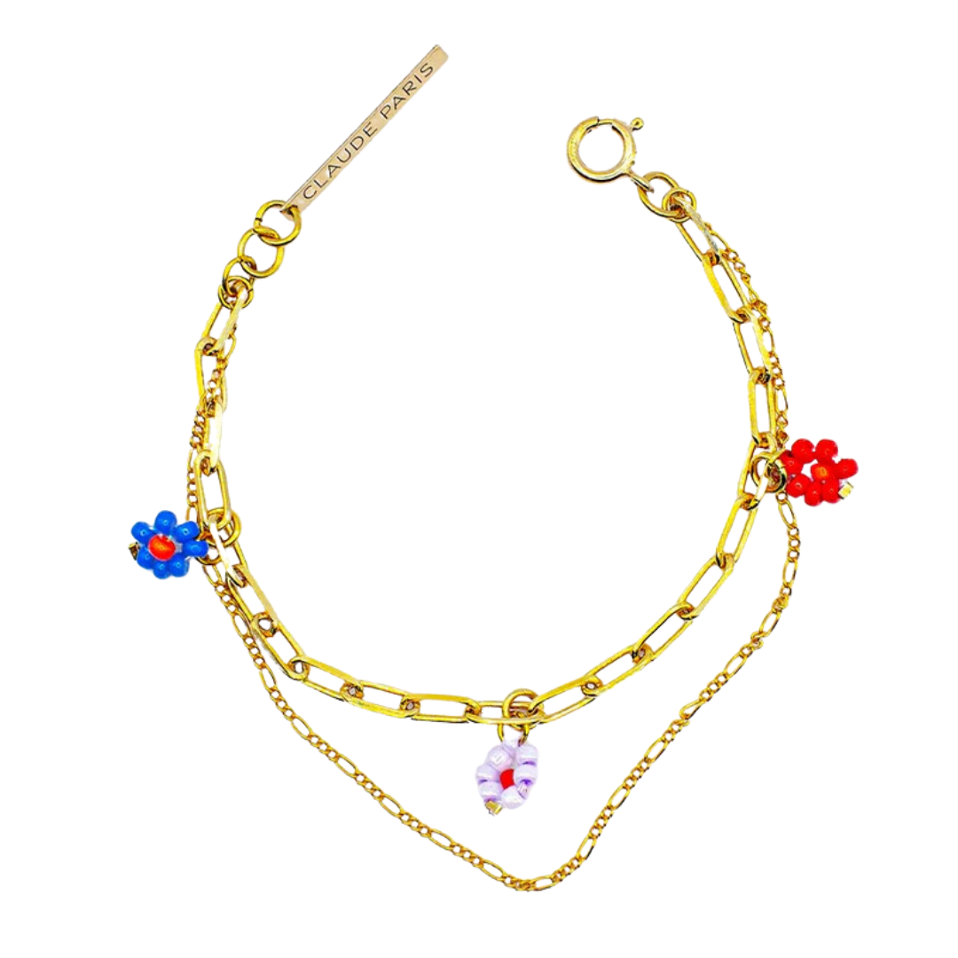 Bracelet multichaine pop CLAUDE, made in France
