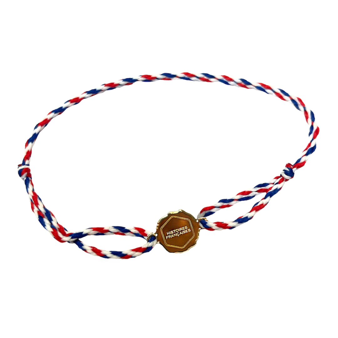 Bracelet cordon médaille signature histoires françaises made in france ecoresponsable
