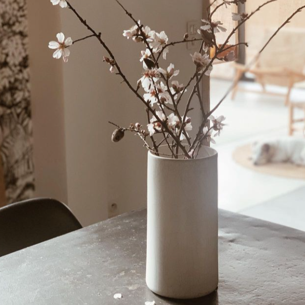 vase Anse JARS CERAMISTES coloris blanc, 100% français et écoresponsable