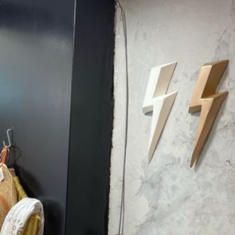 Ziggy the lightning wall decoration