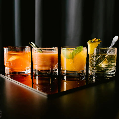 Set of 4 large whisky glasses DANDY