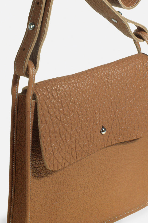 Besace en cuir HUSSARD, made in France