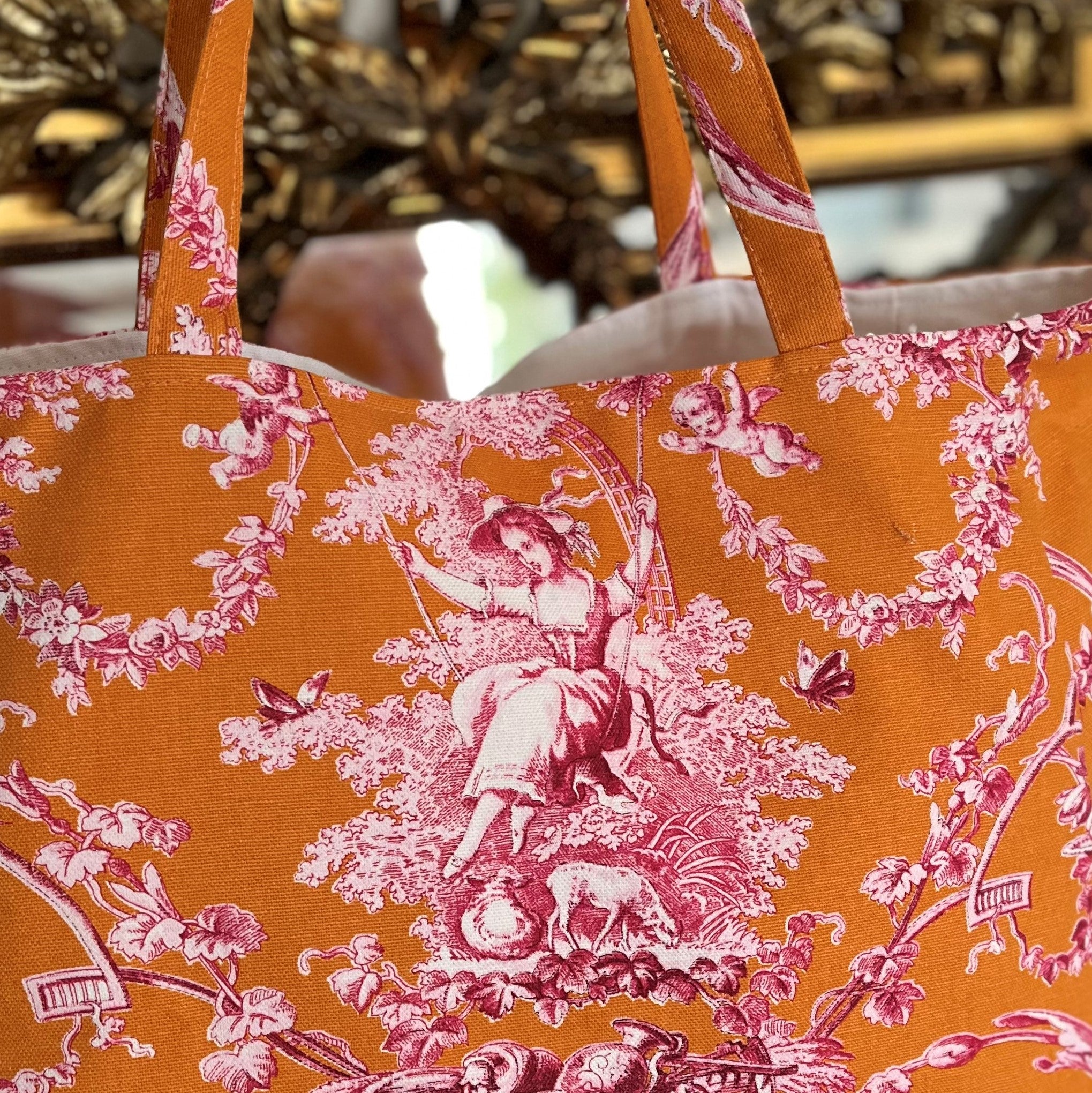bazar atelier sablon cabas toile de jouy made in france