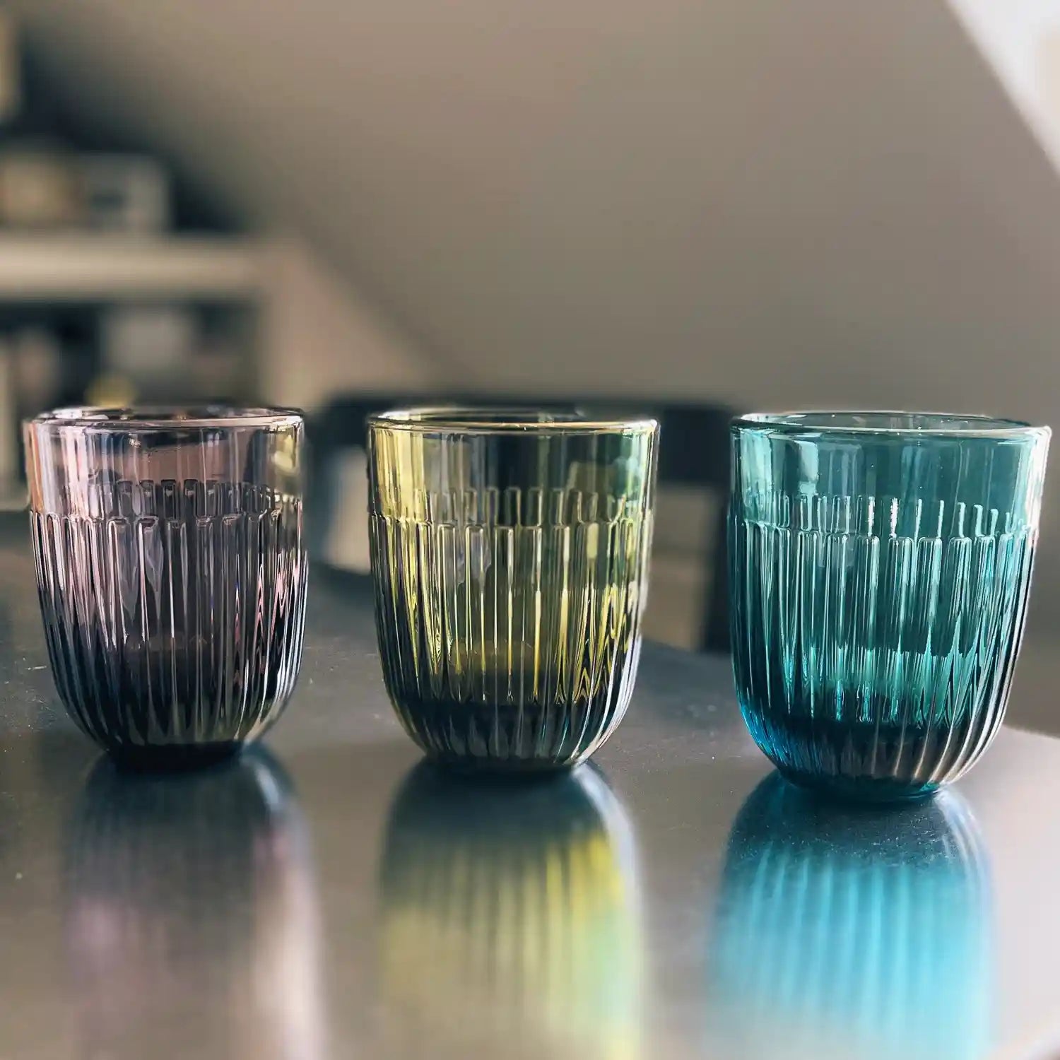 Colored Ouessant 6 glasses set