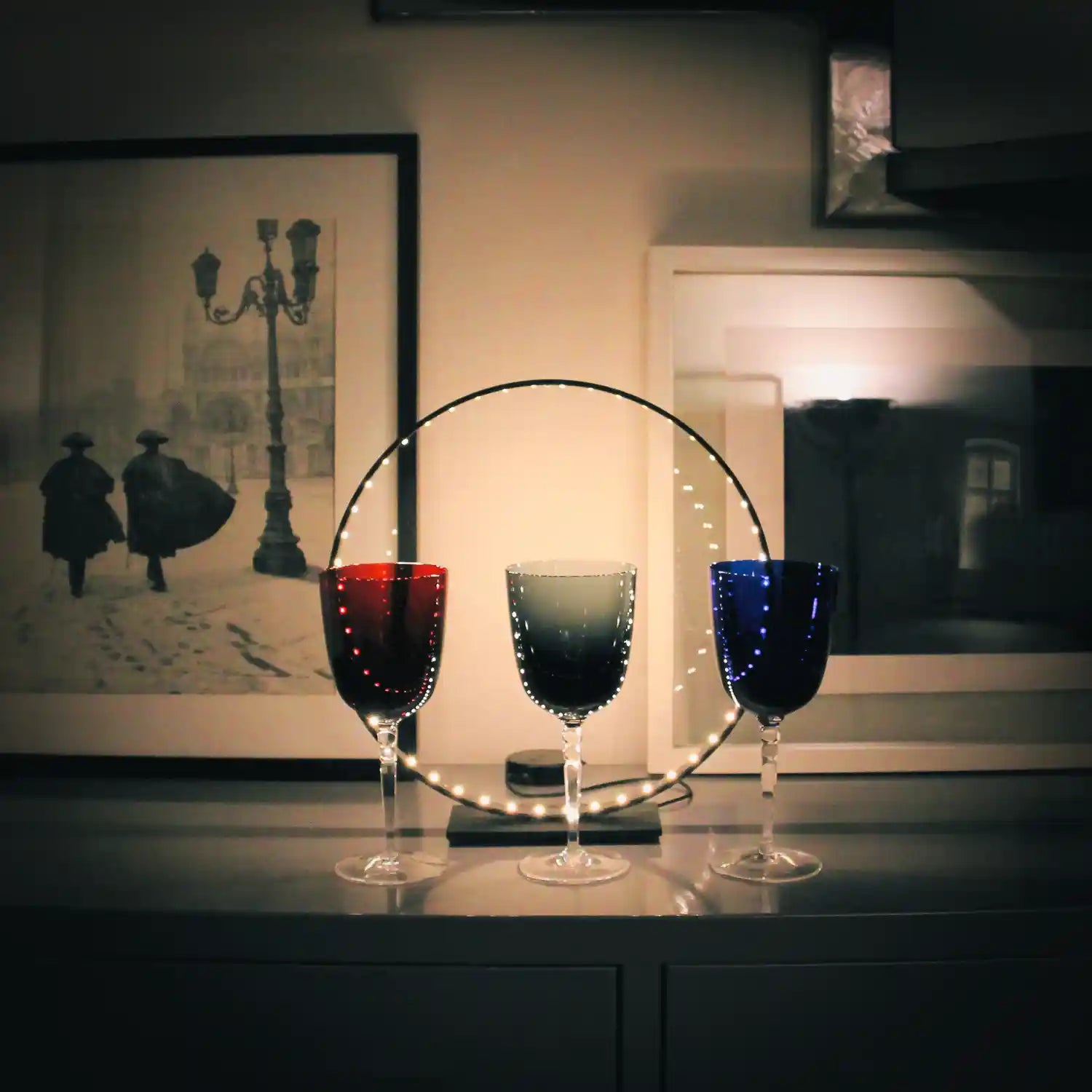 Verre à eau Smooth double bouton carré