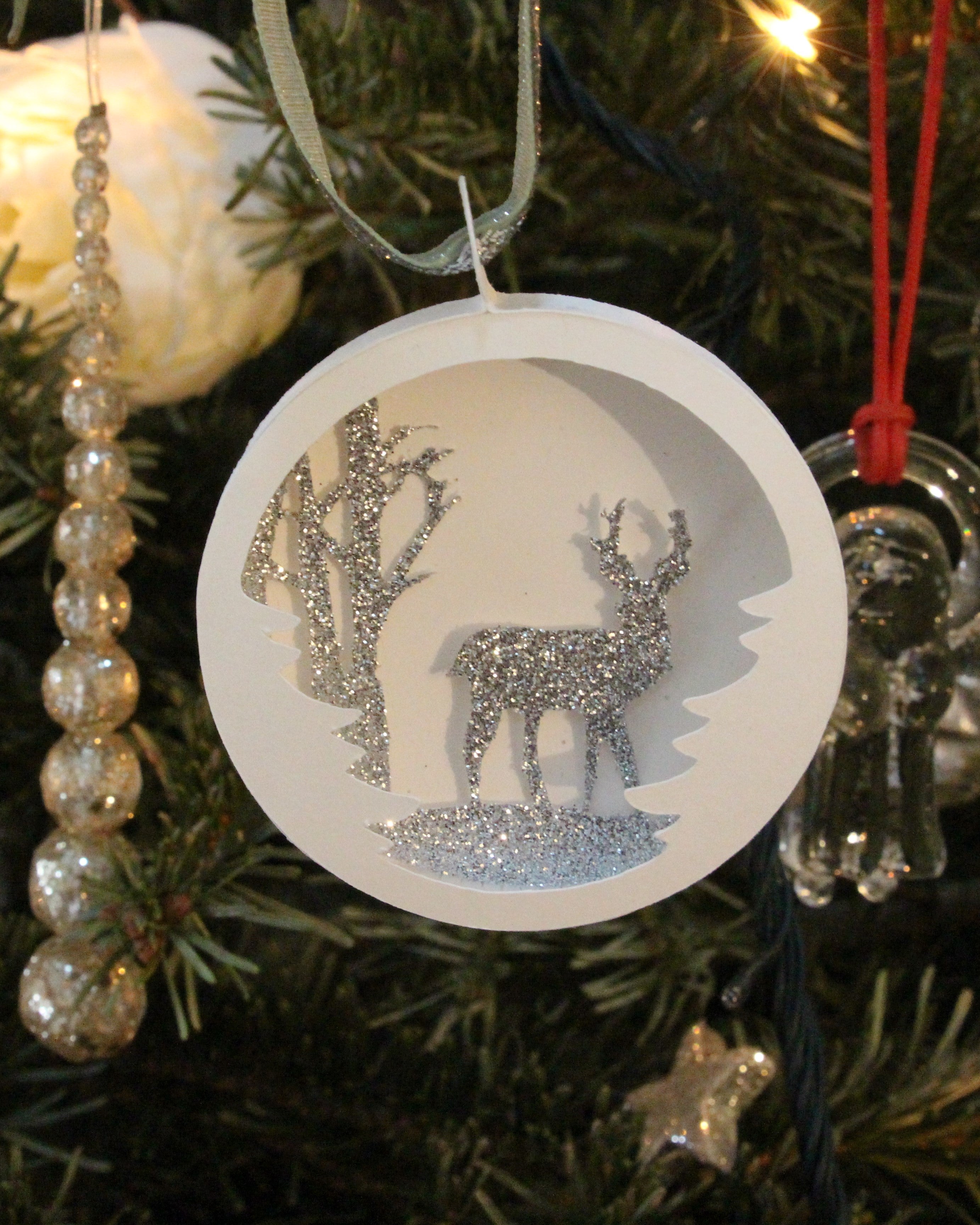 Coffret 3 boules de Noël, MELINA VASSEREAU, made in France et écoresponsable