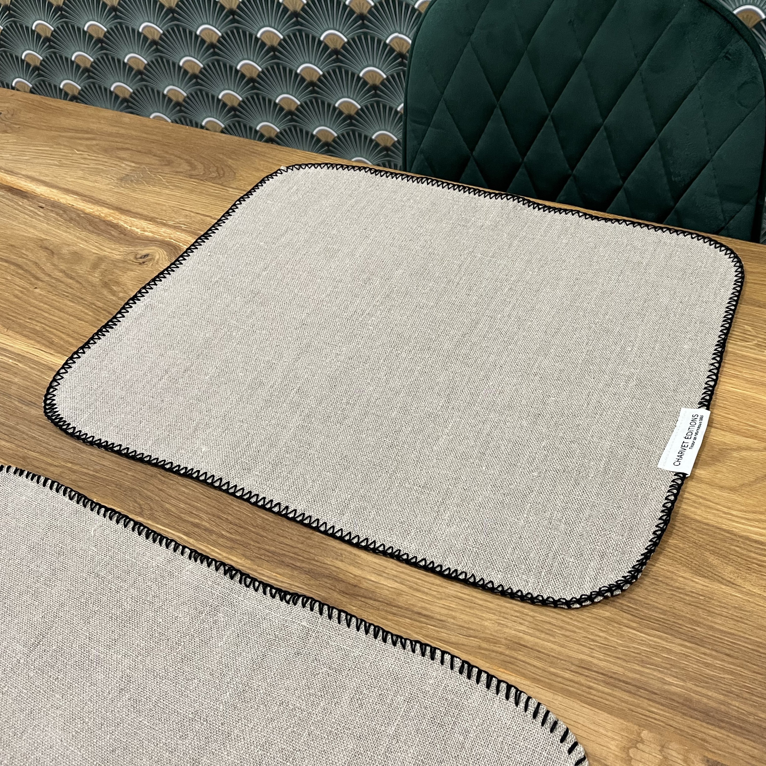 SET DE TABLE LIN PEGASE CHARVET EDITIONS MADE IN FRANCE ECORESPONSABLE