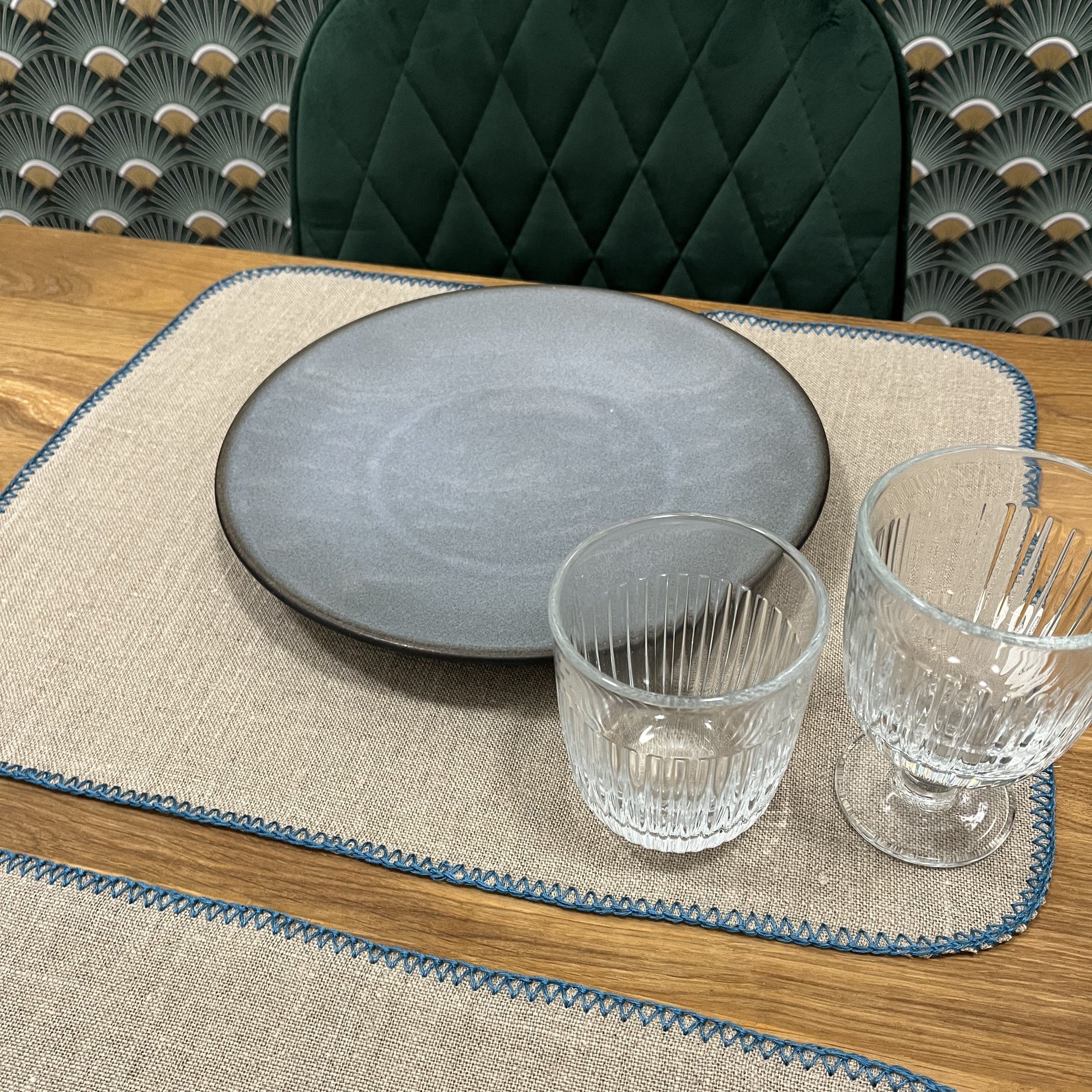 SET DE TABLE LIN PEGASE CHARVET EDITIONS MADE IN FRANCE ECORESPONSABLE