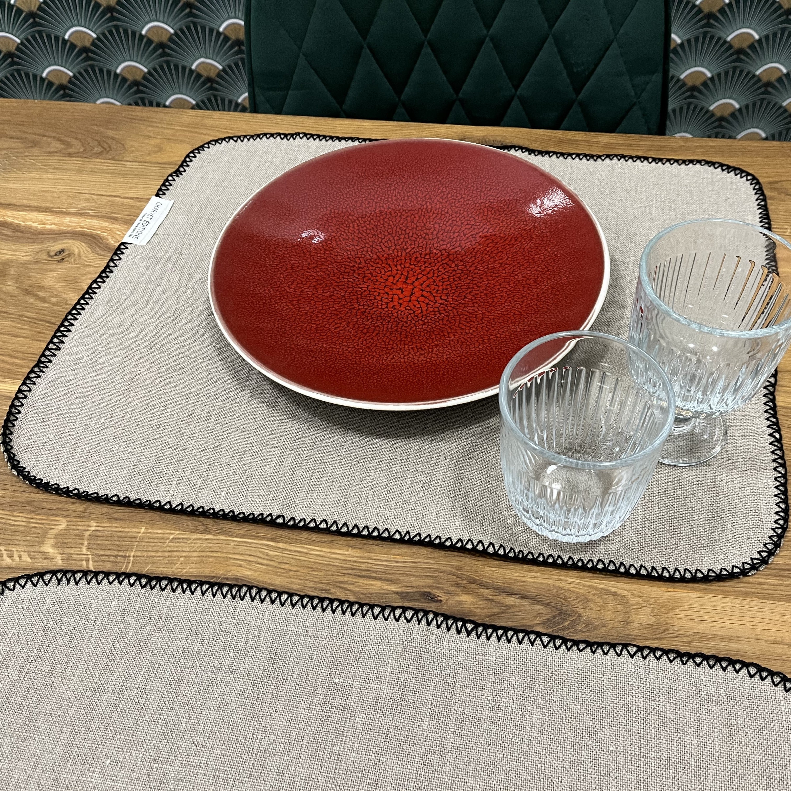 SET DE TABLE LIN PEGASE CHARVET EDITIONS MADE IN FRANCE ECORESPONSABLE
