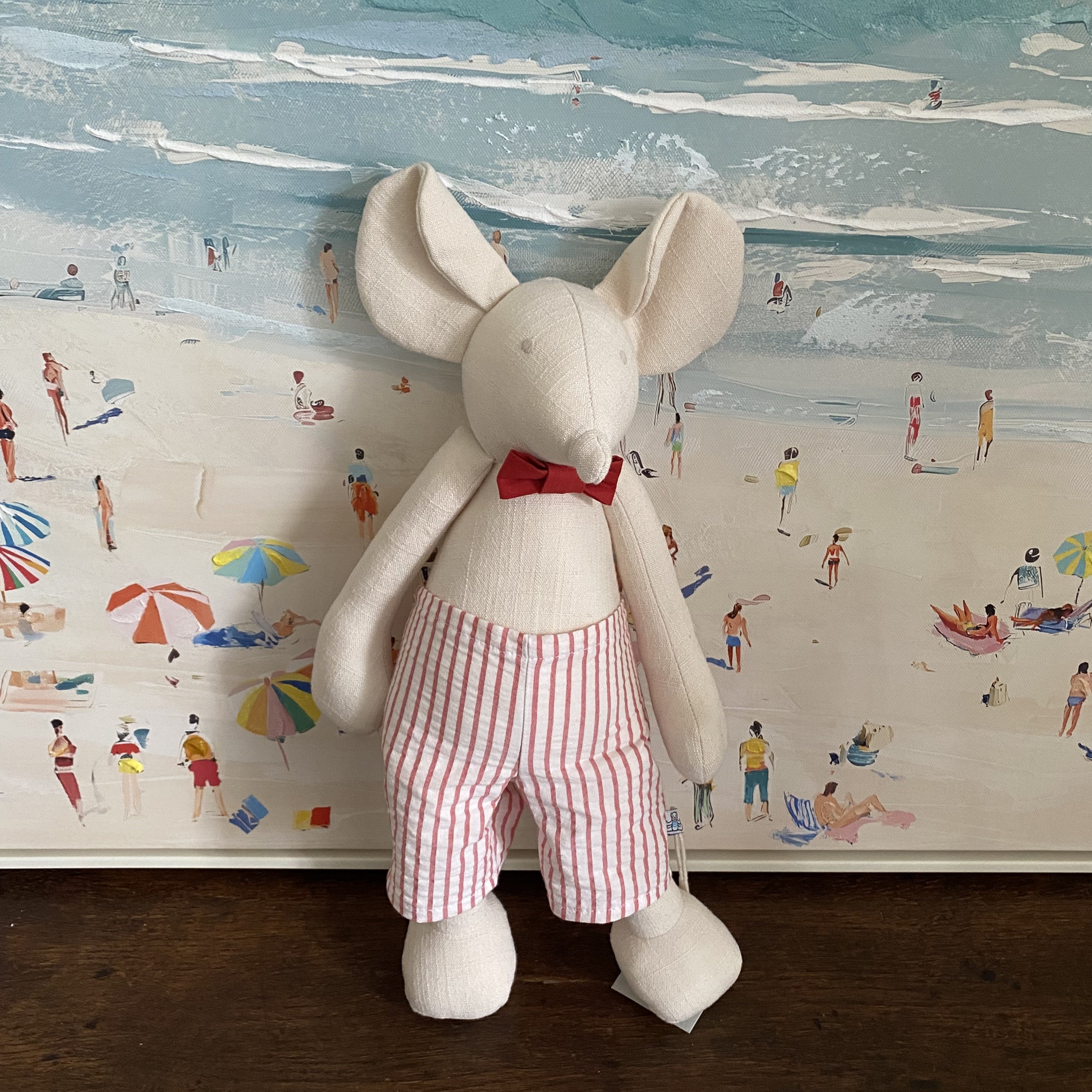PELUCHE SOURIS MADE IN FRANCE PAMPLEMOUSSE