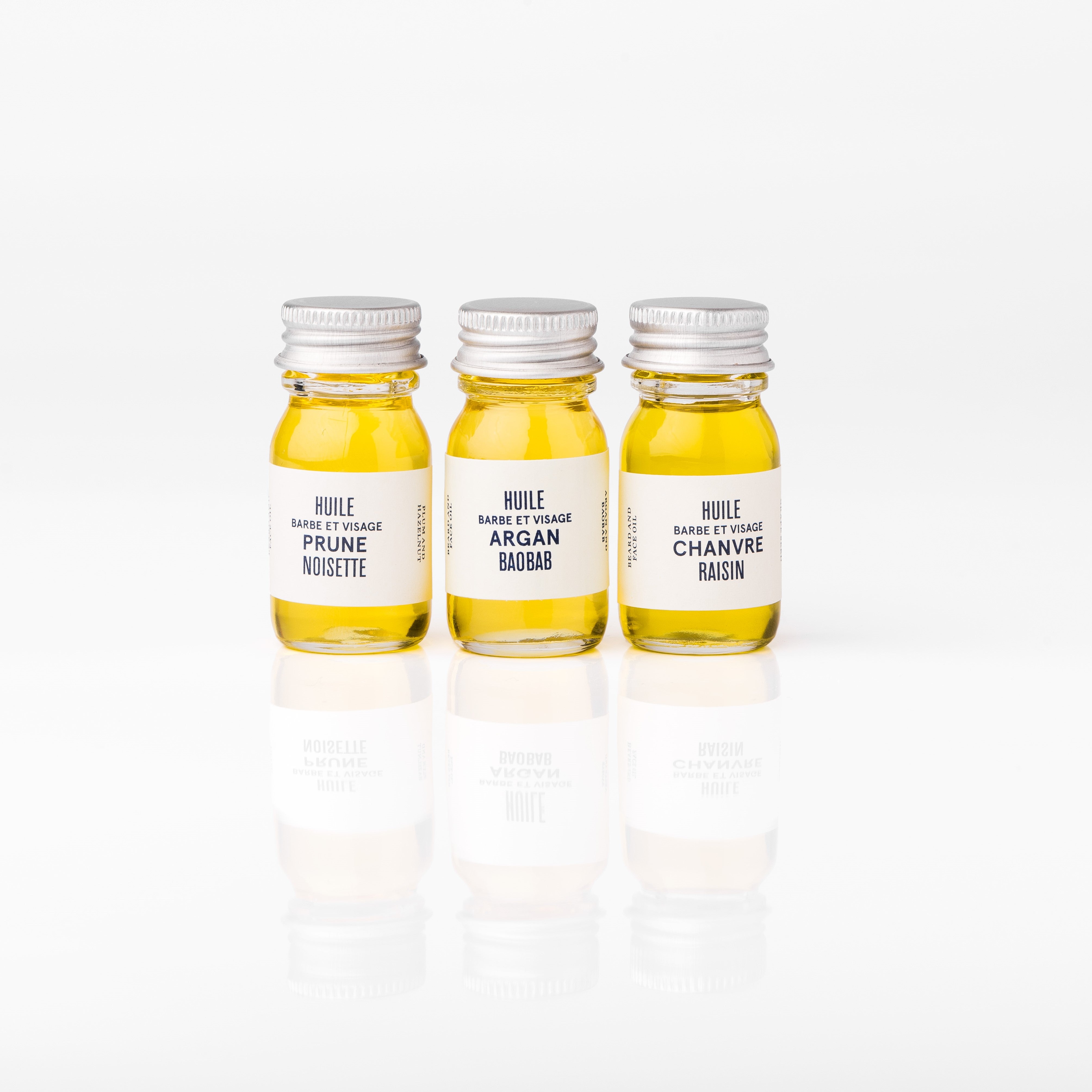 Pack 3 huiles barbe et visage, LE BAIGNEUR, made in France