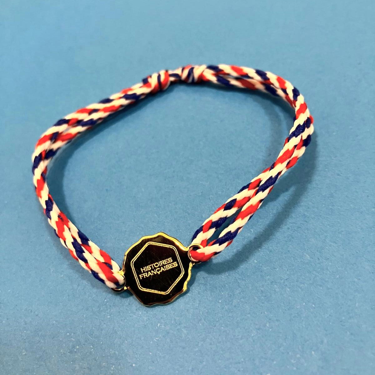 Bracelet cordon médaille signature histoires françaises made in france ecoresponsable