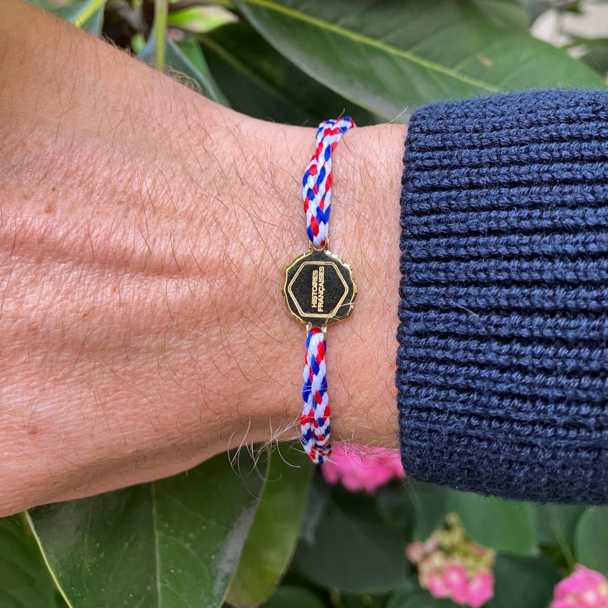 Bracelet cordon médaille signature histoires françaises made in france ecoresponsable