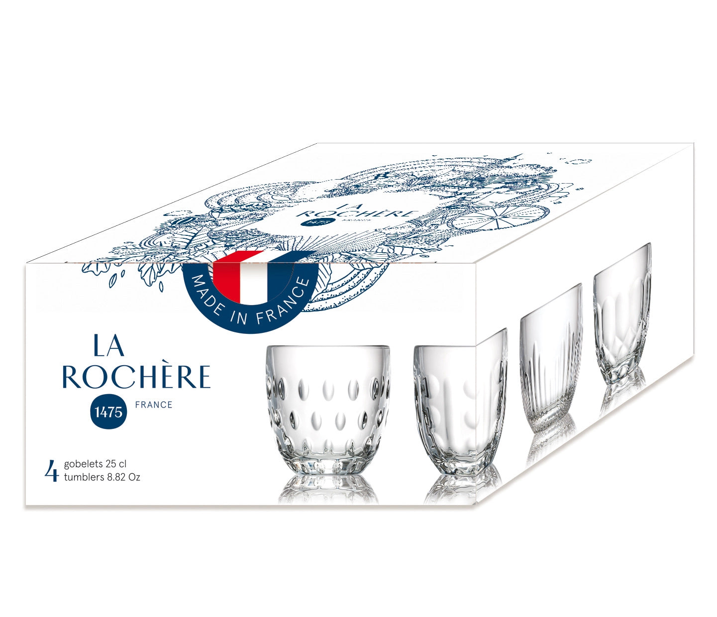 Troquet 4 glasses set