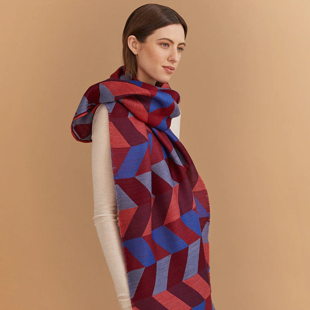 Echarpe Tabi en laine et soie made in France