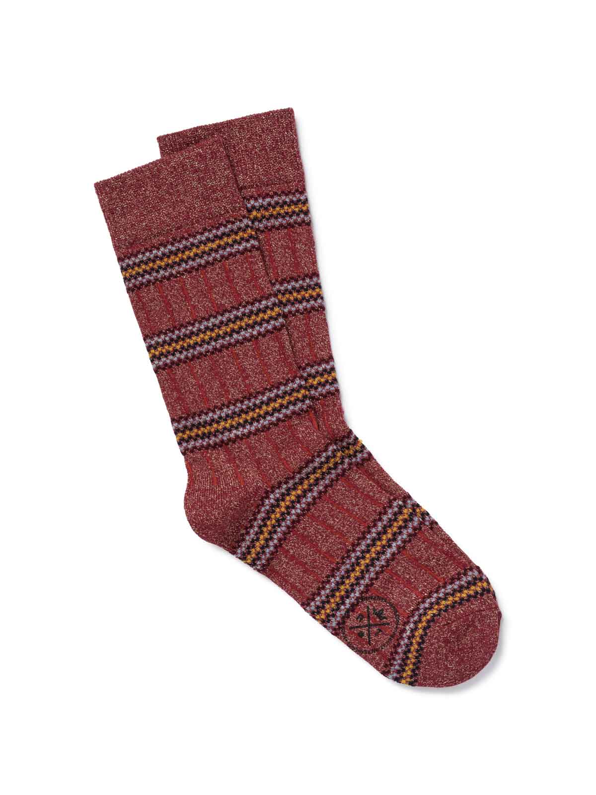 Chaussettes rayées et brillantes, ROYALTIES, made in France