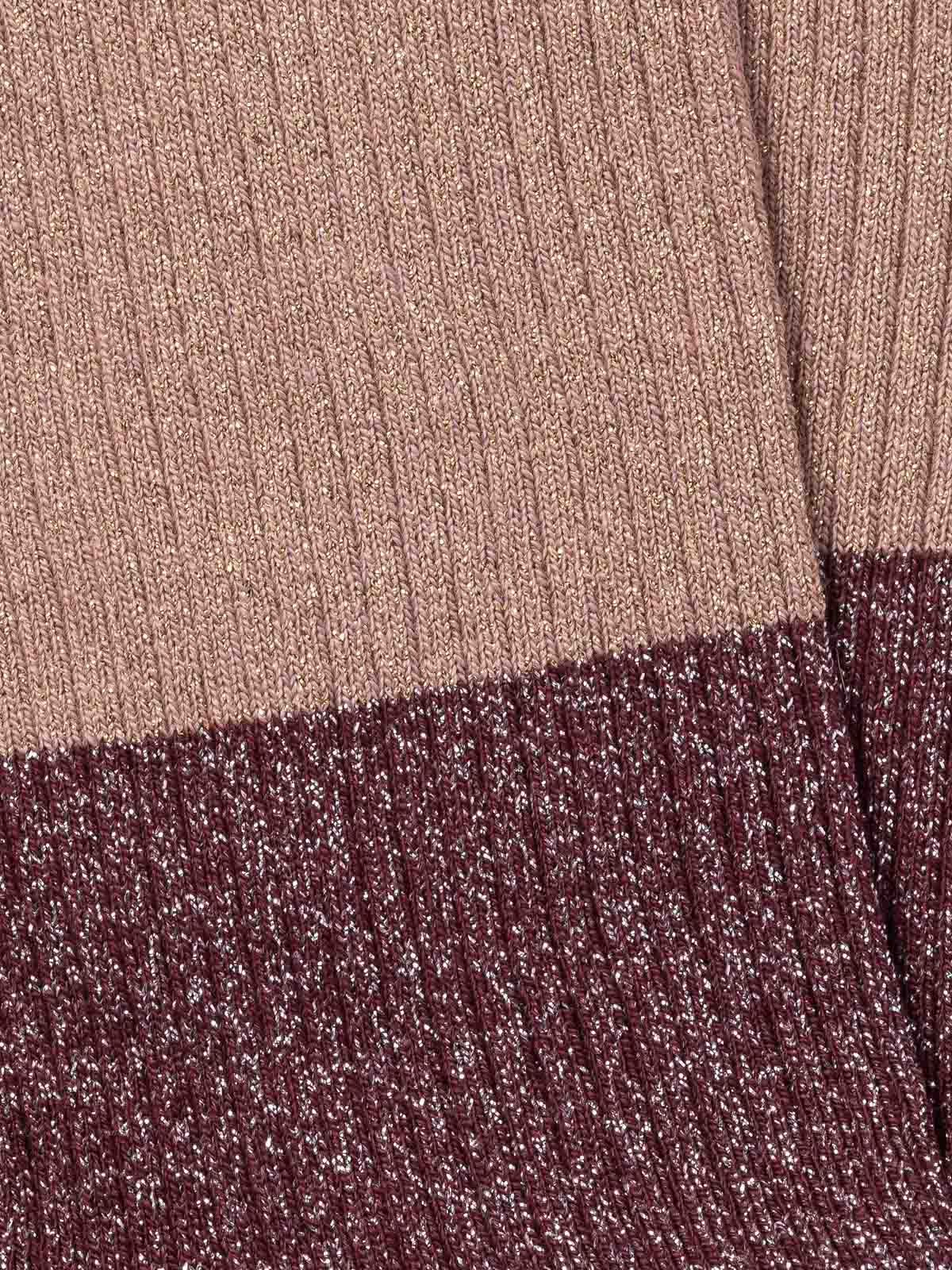 Chaussettes color block pailletées, ROYALTIES, made in France
