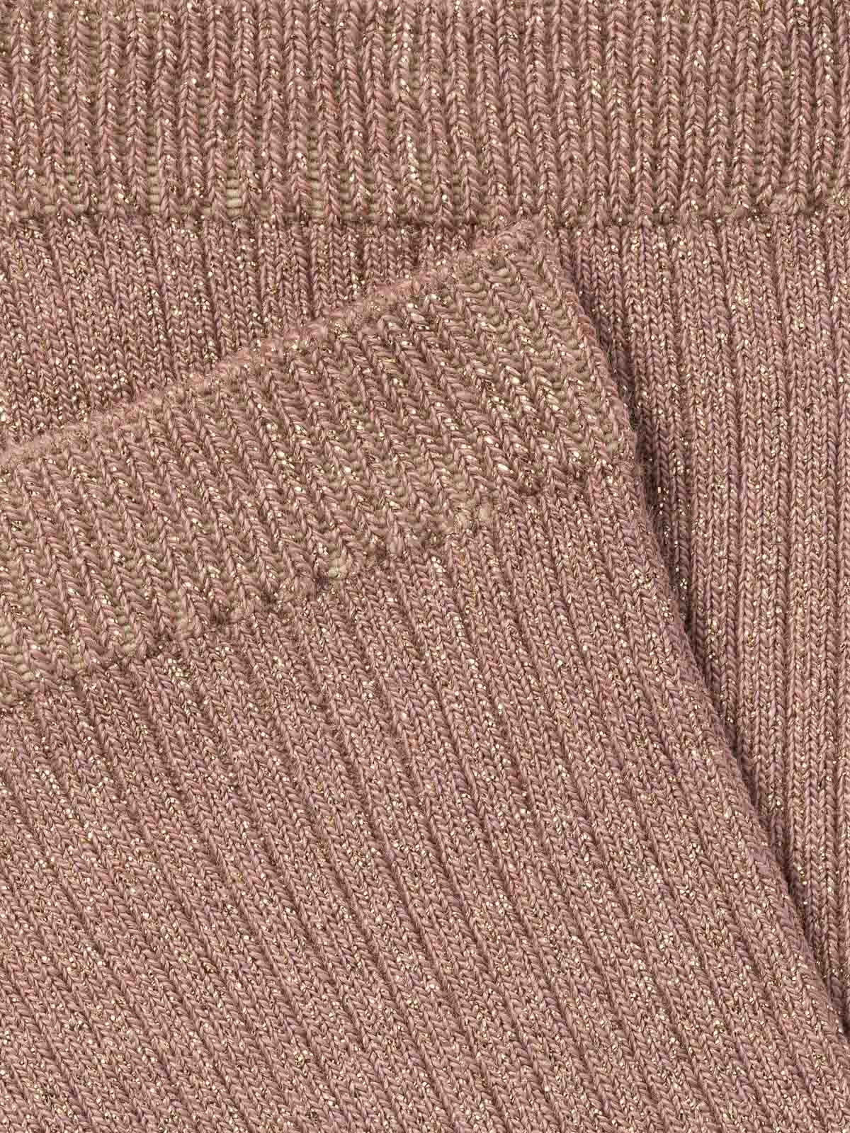 Chaussettes color block pailletées, ROYALTIES, made in France