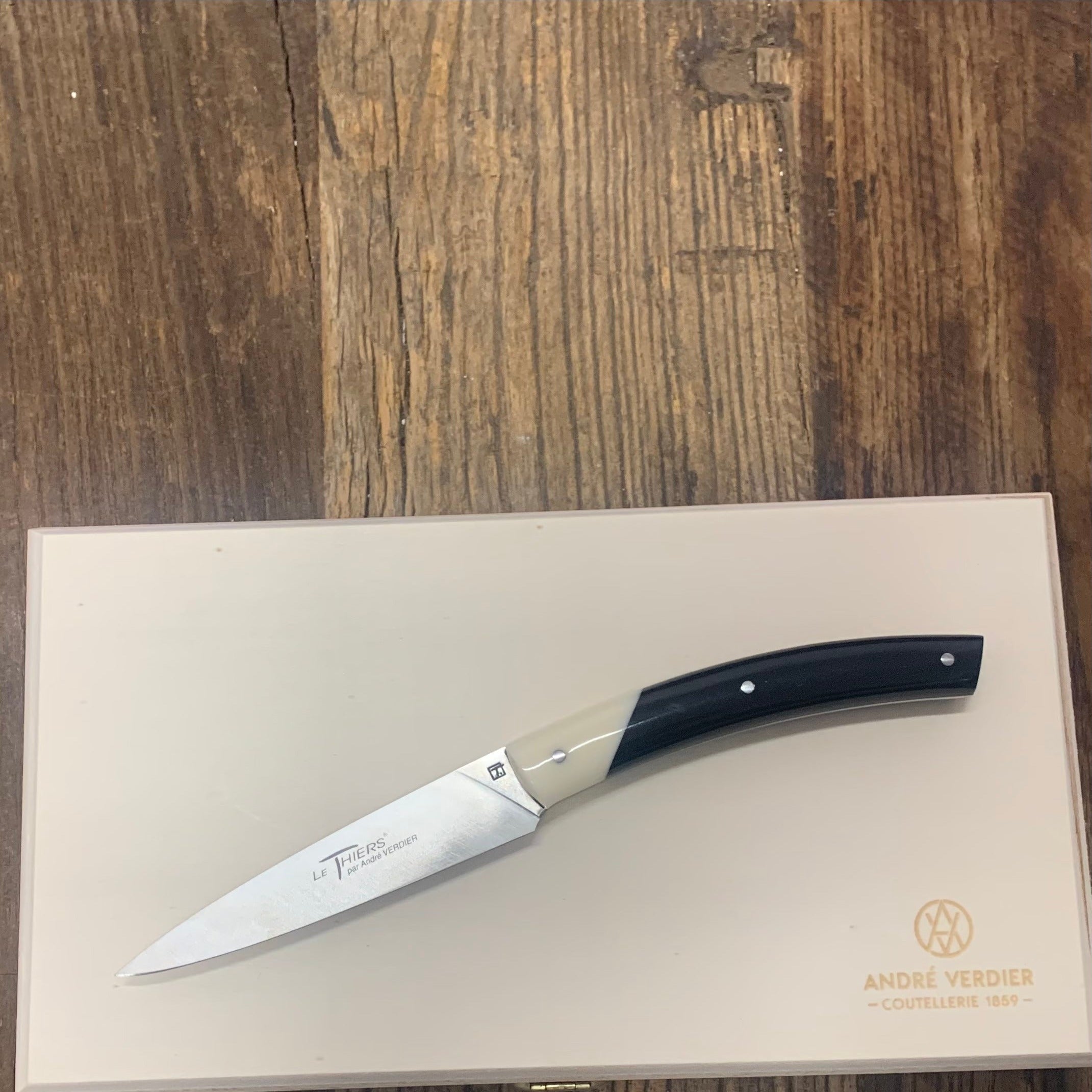 Coffret 6 couteaux Le Thiers bicolore, ANDRE VERDIER, made in France