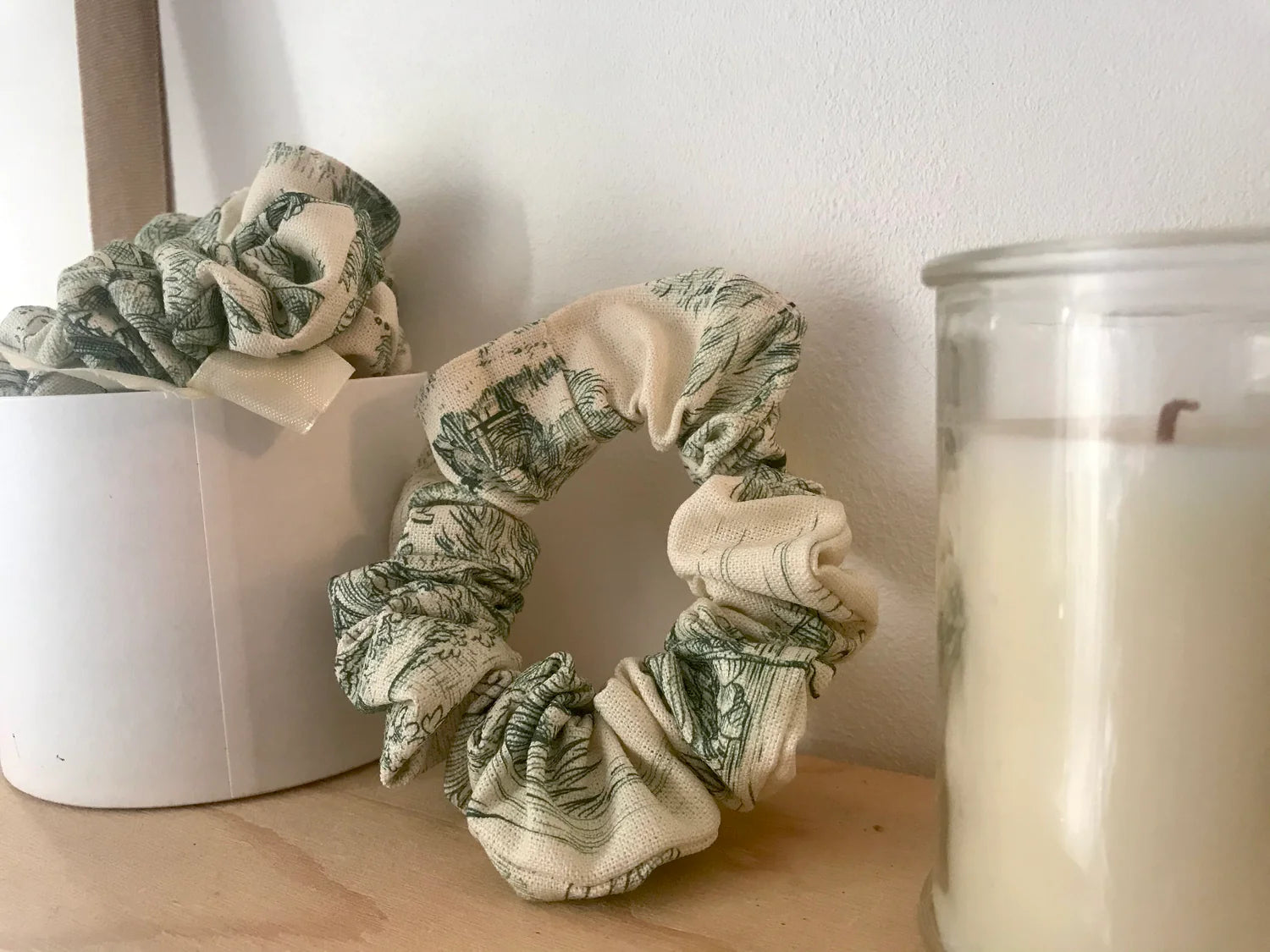 Chouchou en toile de Jouy made in France