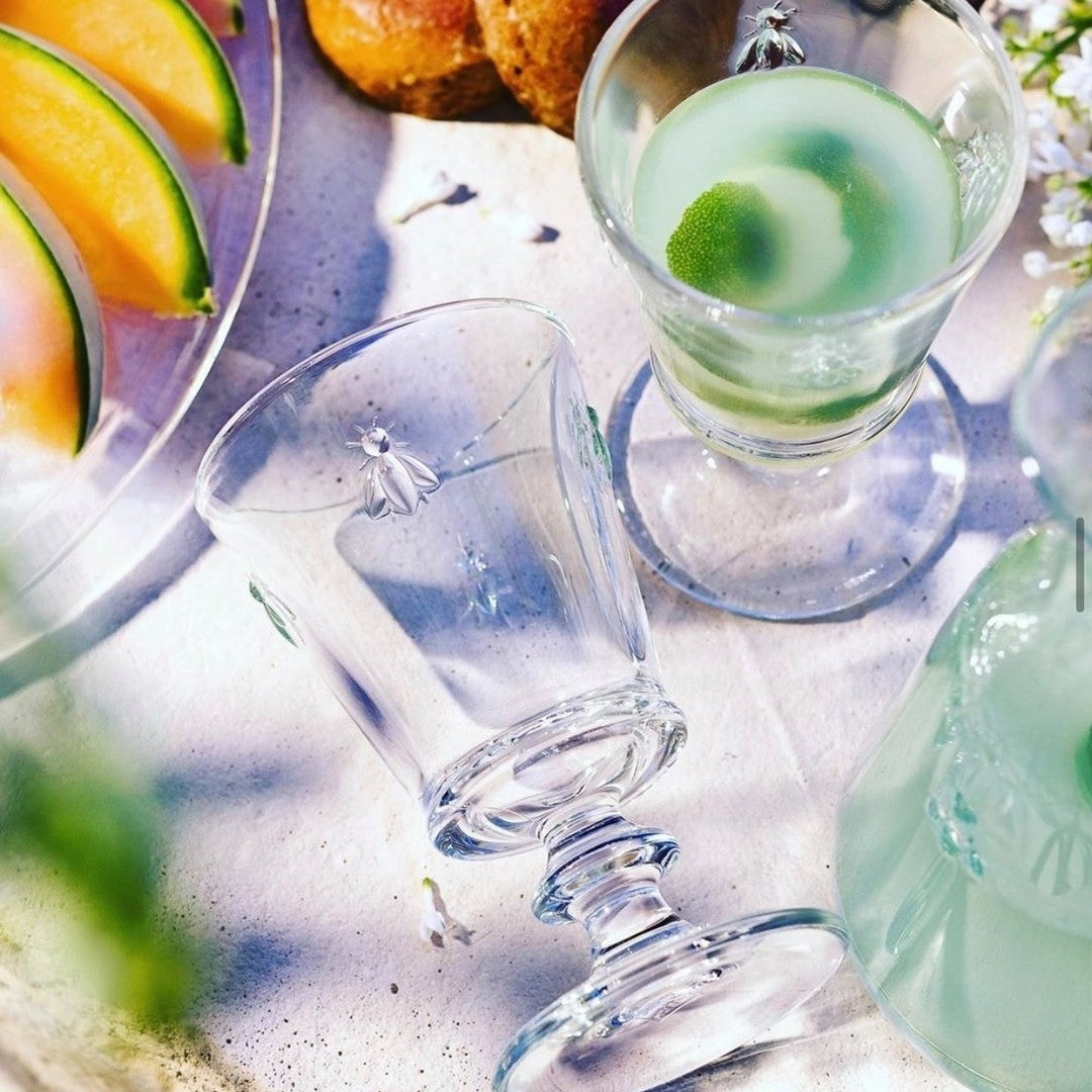 Set de 4 Verres à pied Abeille