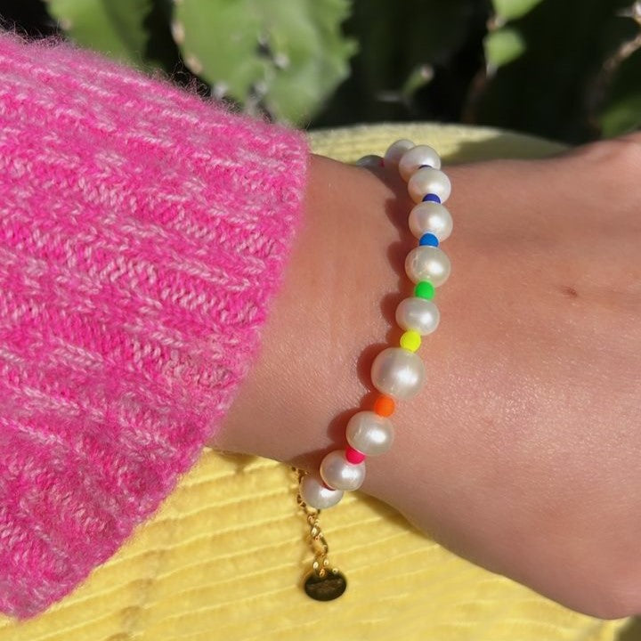Sunset pearl bracelet