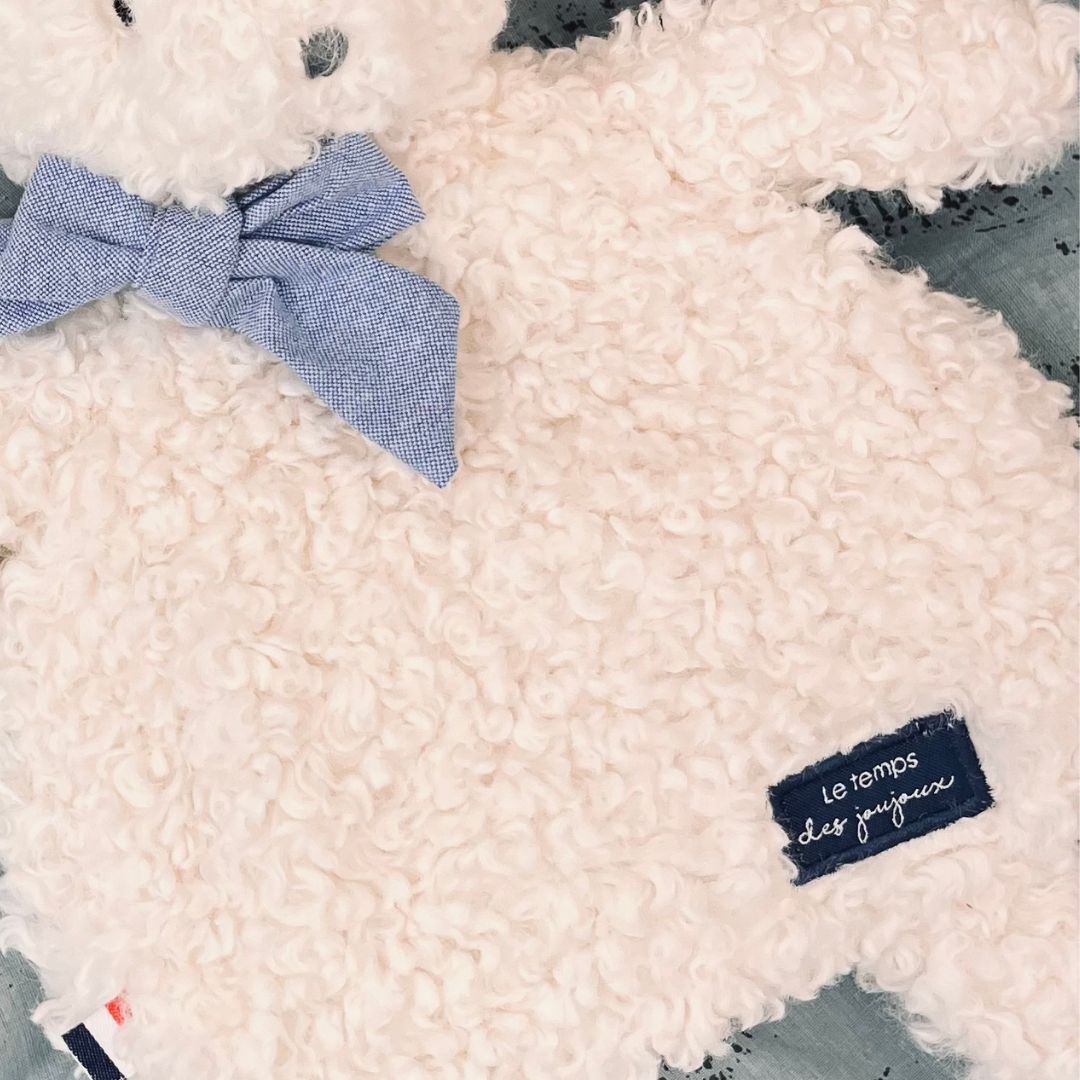 the Ecru rabbit hot pouch
