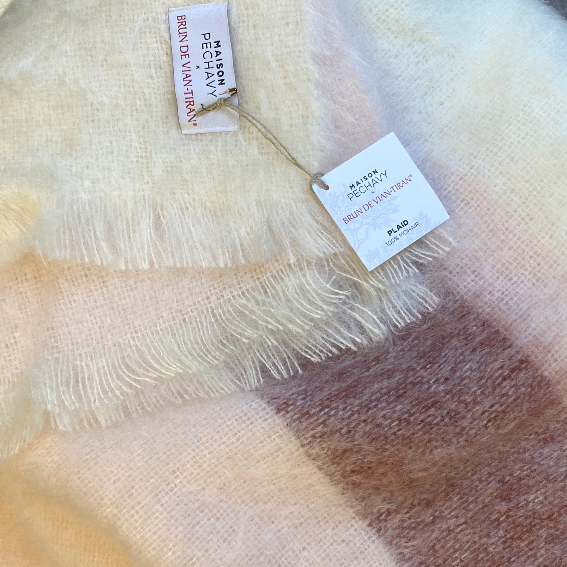 2 tone Mohair Plaid