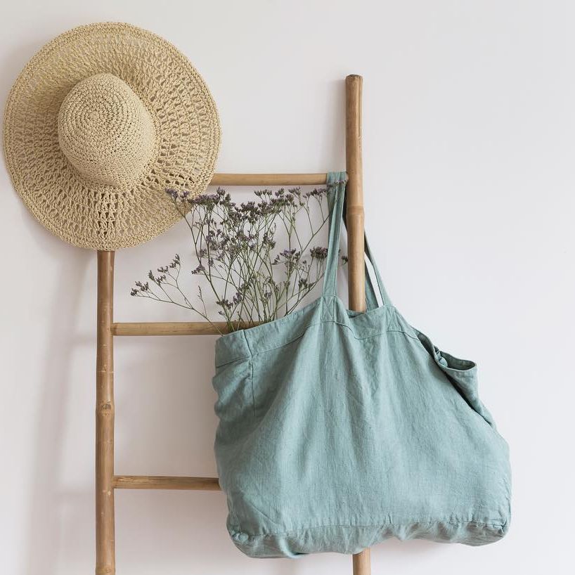 Celadon large Tote Bag