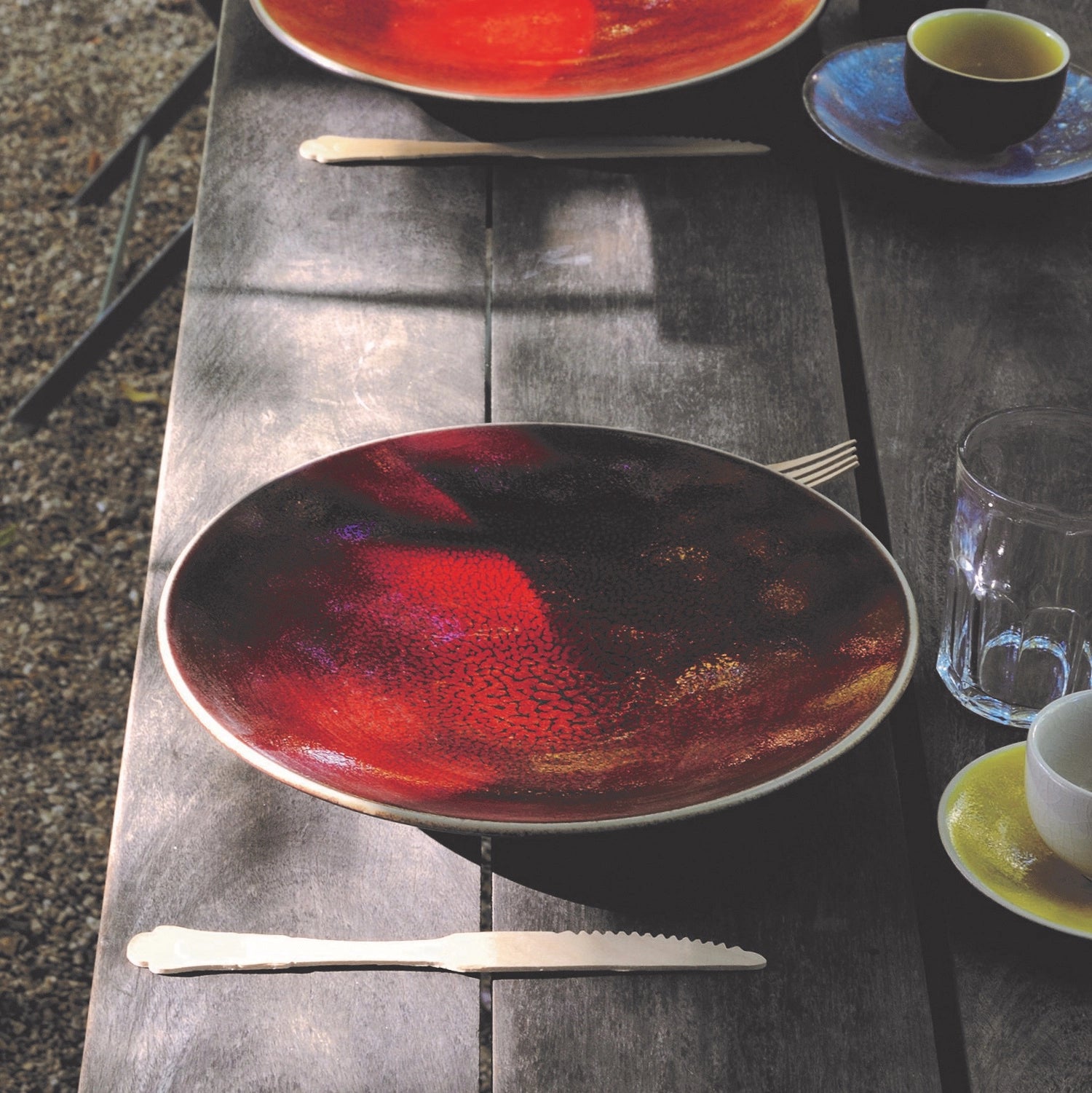 Assiette plate Tourron Cerise