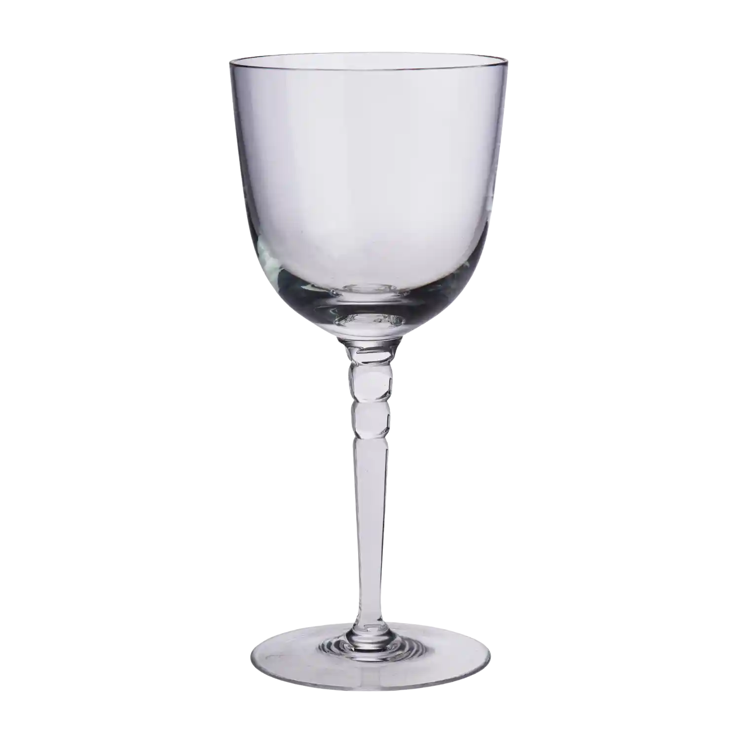 Smooth double knob square Vine glass