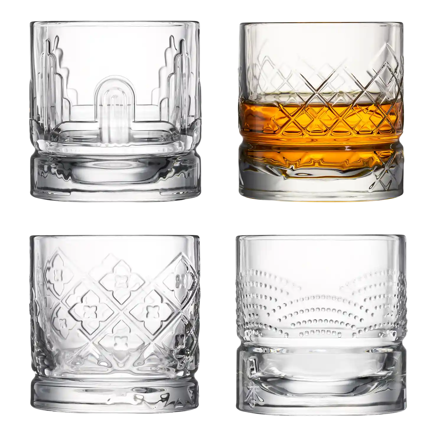 Set de 4 verres à Whisky Grand modèle DANDY