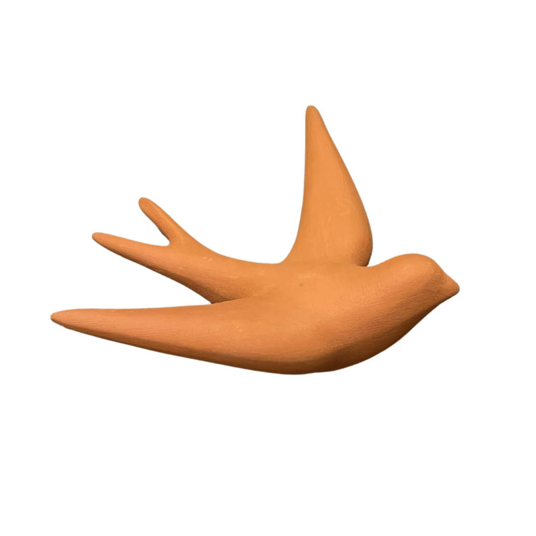 Volage hirondelle en céramique