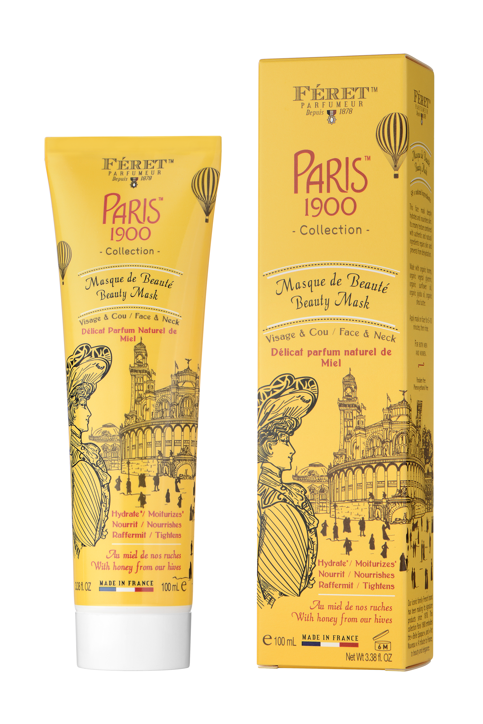 Masque beauté FERET Parfumeur soin cosmétique bio 100% français et écoresponsable.