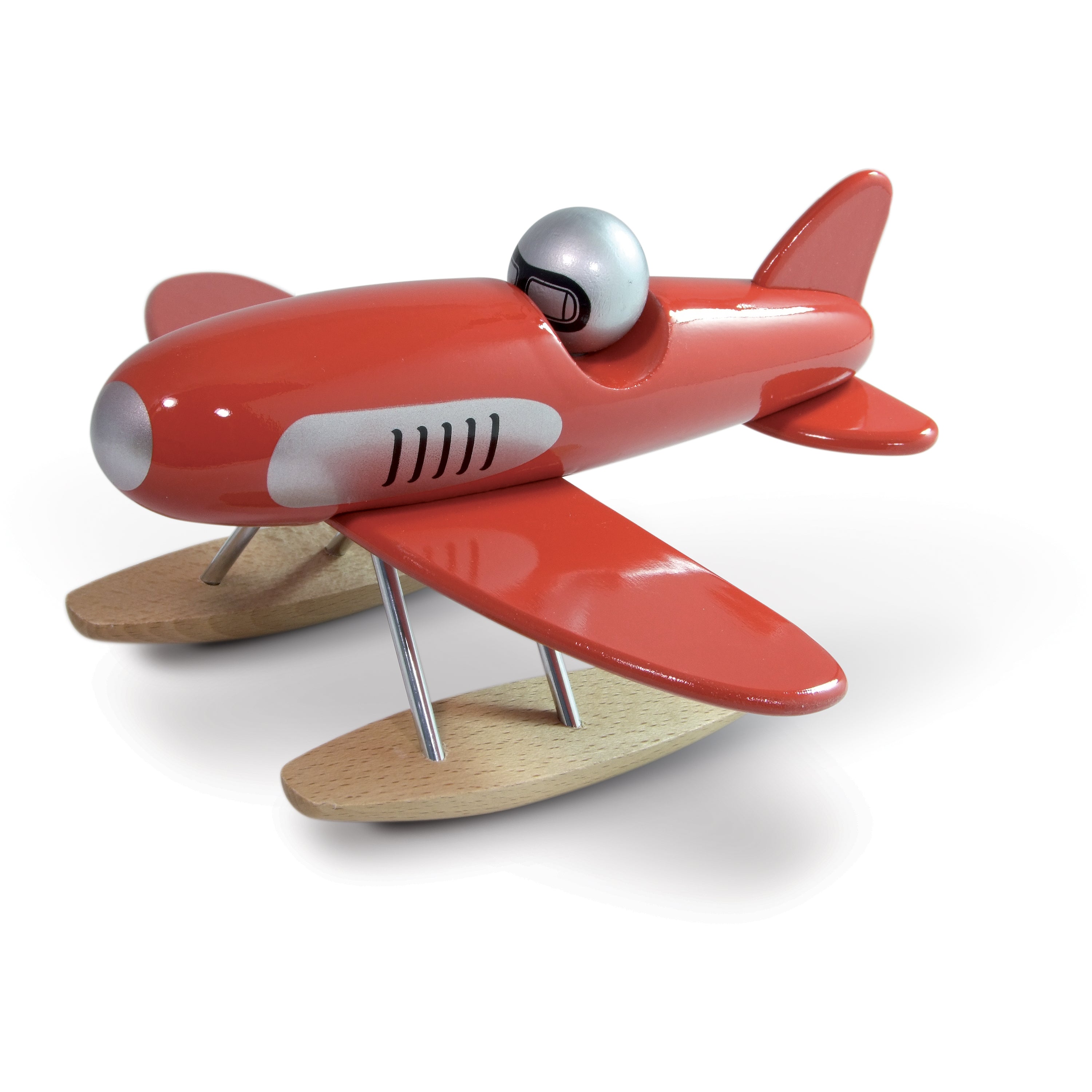 Hydravion en bois naturel laqué, VILAC, made in France et écoresponsable