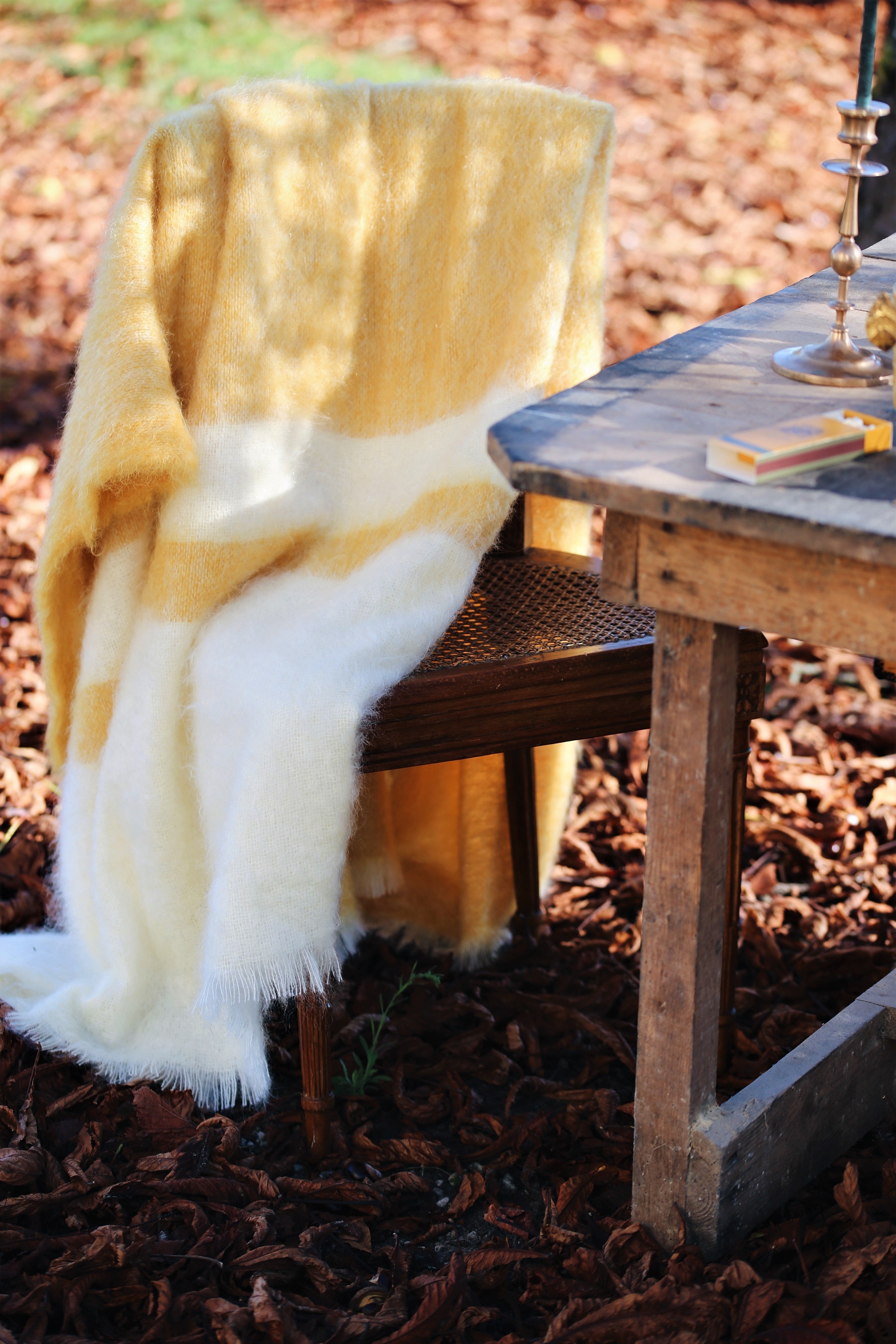 Plaid mohair gismonda, MAISON PECHAVY, made in France et écoresponsable