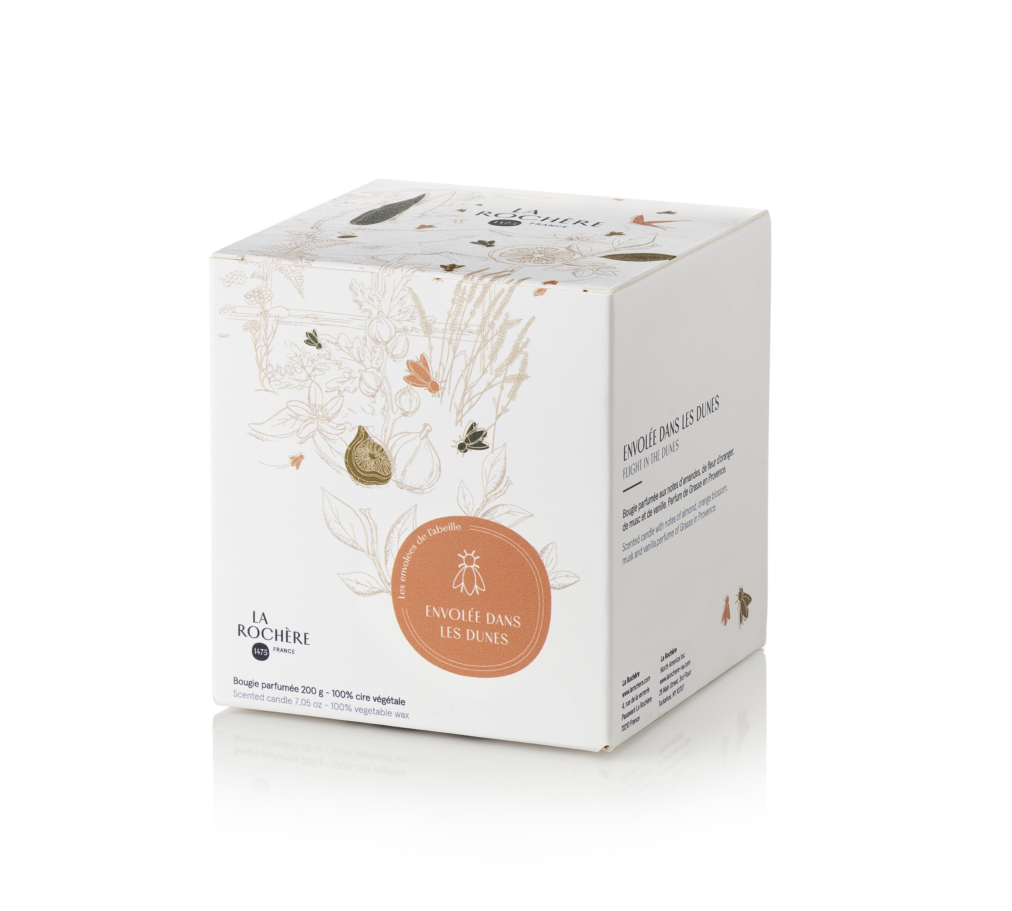 Bougie Parfumée Envolée dans les dunes, LA ROCHERE, made in France et écoresponsable