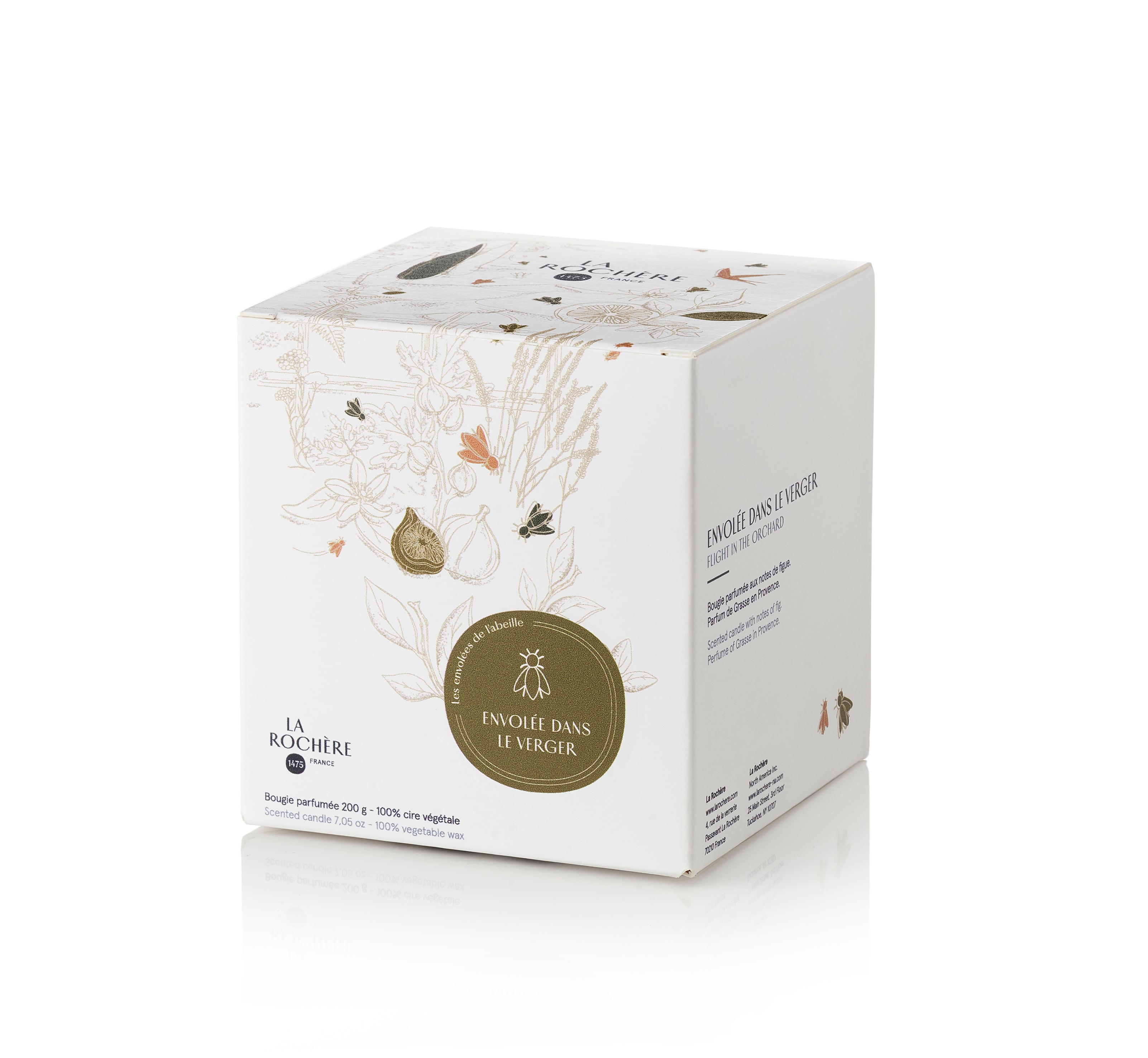 Bougie parfumée Envolée dans le verger, LA ROCHERE, made in France et écoresponsable