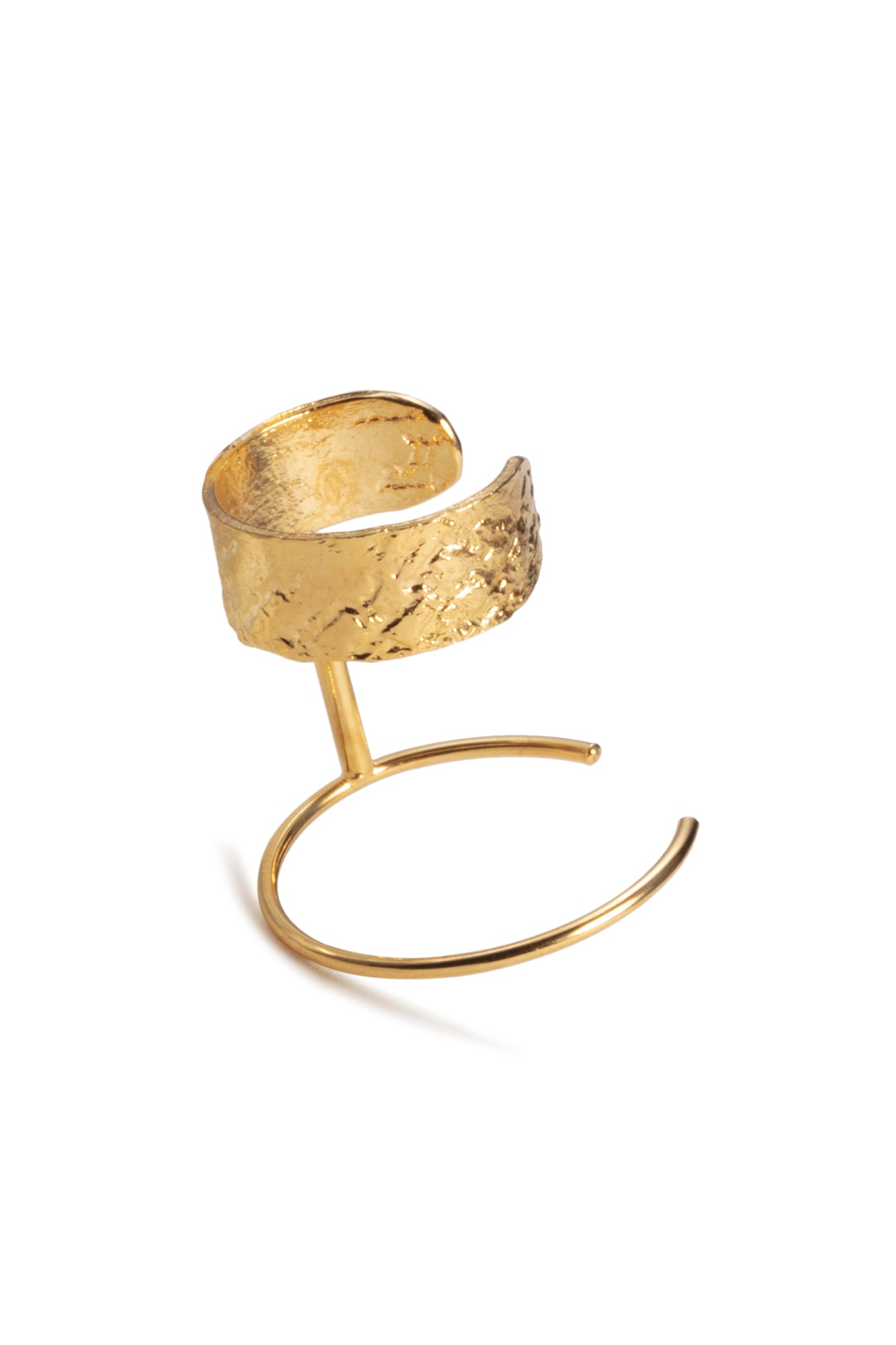 Bijou d'oreille HUGUES doré APRIL PLEASE, 100% français et écoresponsable, HISTOIRES FRANCAISES