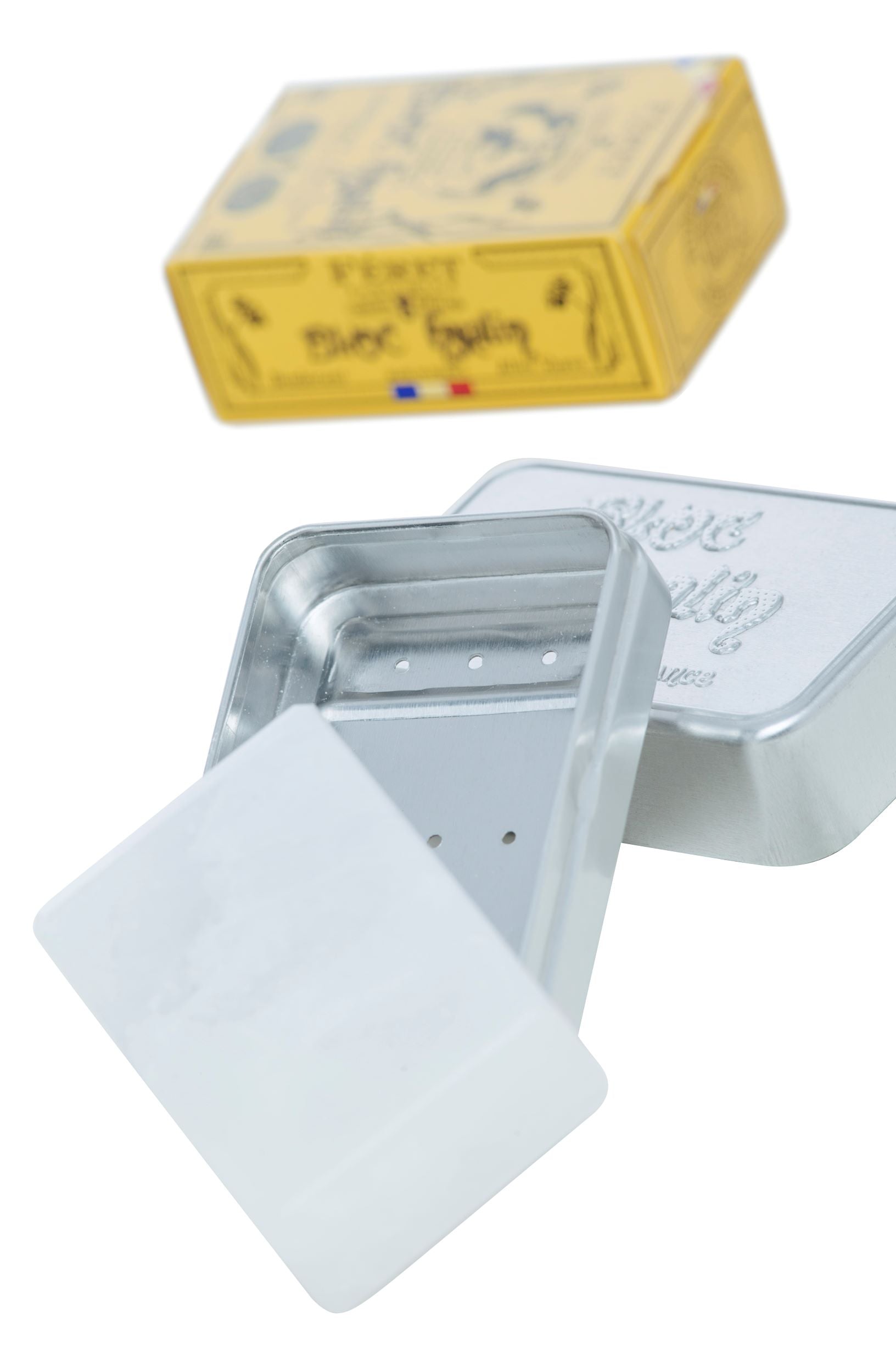 bloc Hyalun et sa boite FERET Parfumeur soin cosmétique bio 100% français et écoresponsable.