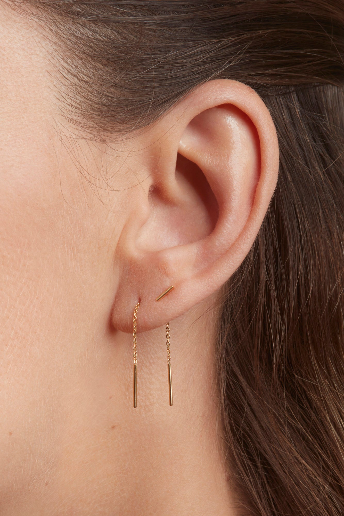 Boucles d'oreilles Marius dorées APRIL PLEASE, 100% françaises et écoresponsables, HISTOIRES FRANCAISES