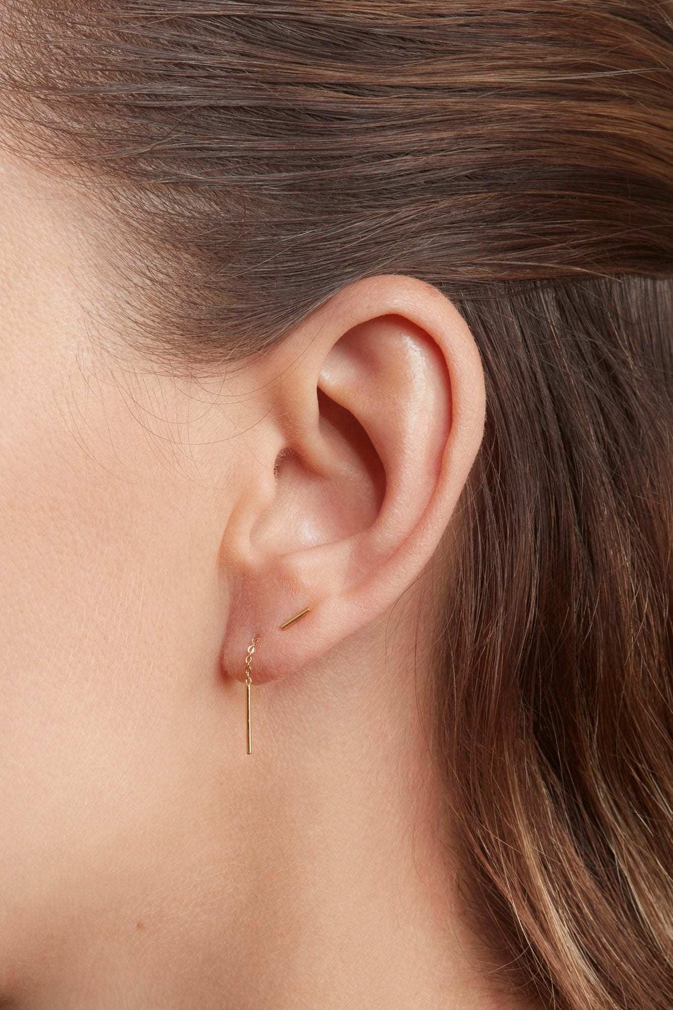 Boucles d'oreilles Marius dorées APRIL PLEASE, 100% françaises et écoresponsables, HISTOIRES FRANCAISES