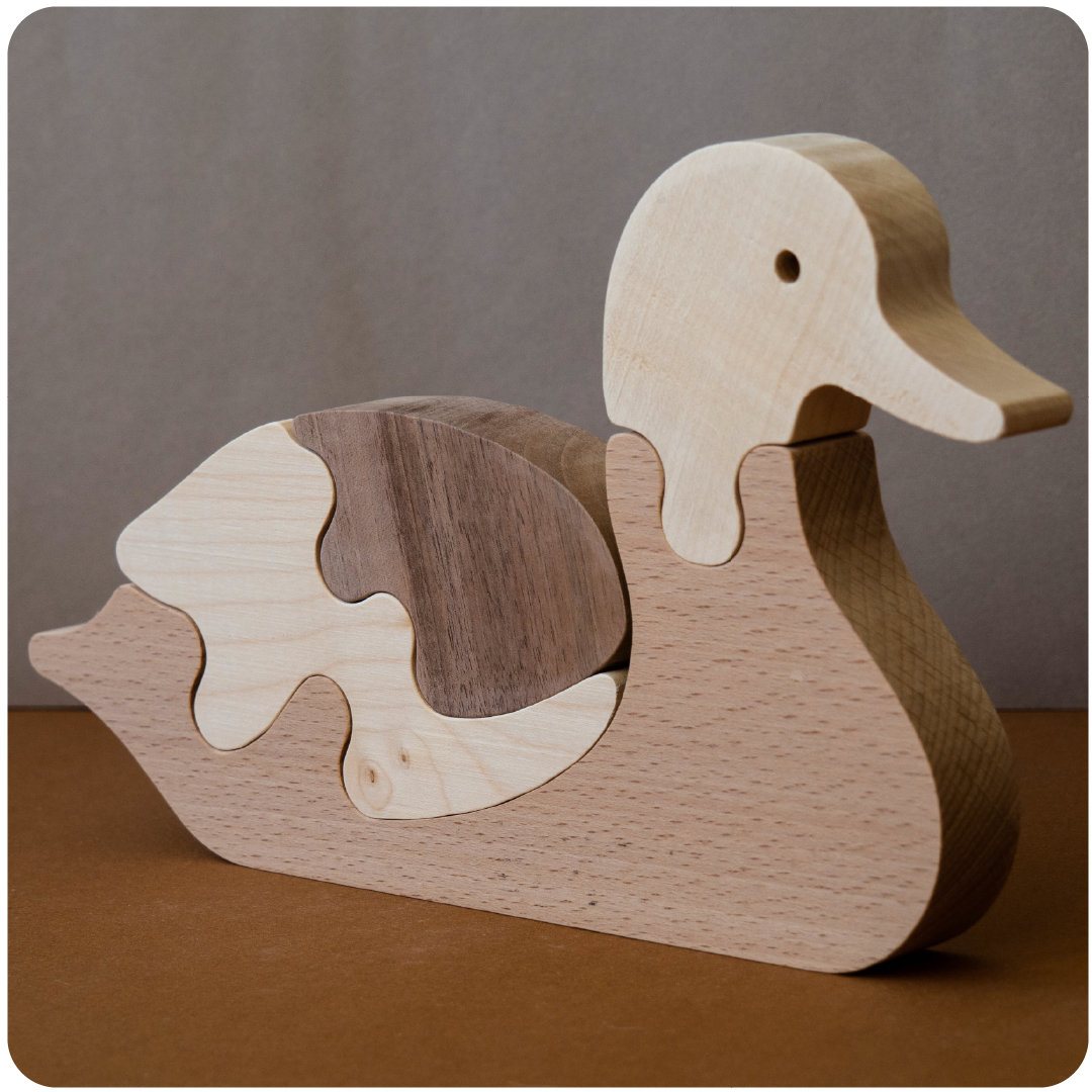 Puzzle Gaspard le Canard, RATAPON, made in France et écoresponsable