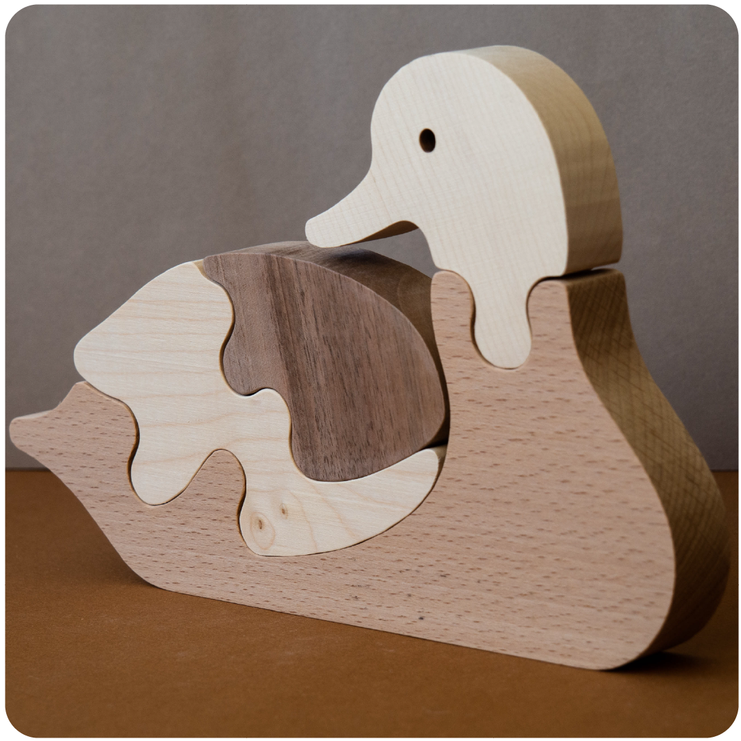 Puzzle Gaspard le Canard, RATAPON, made in France et écoresponsable